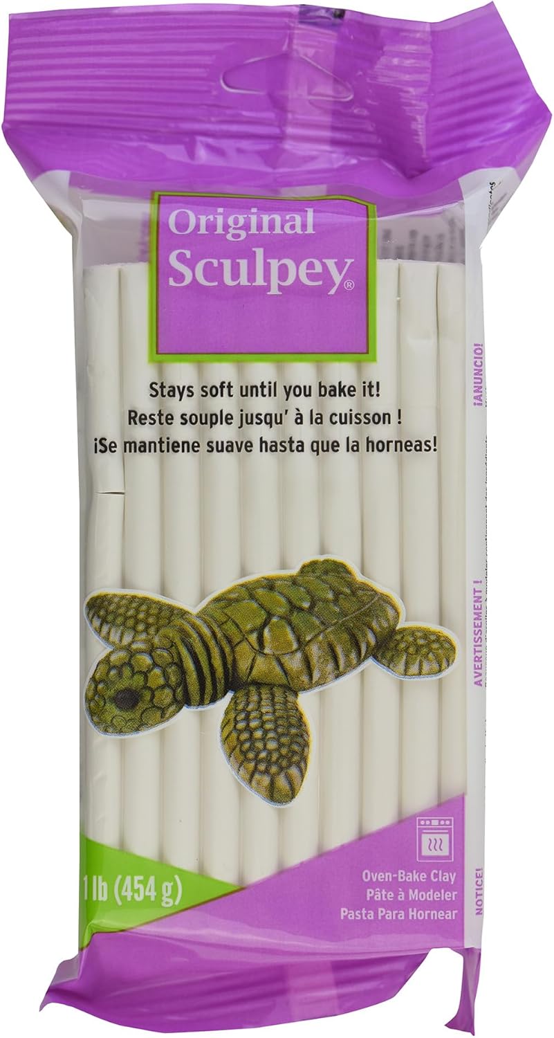 Sculpey, Polymer Clay, White, 1 lb (454 g)