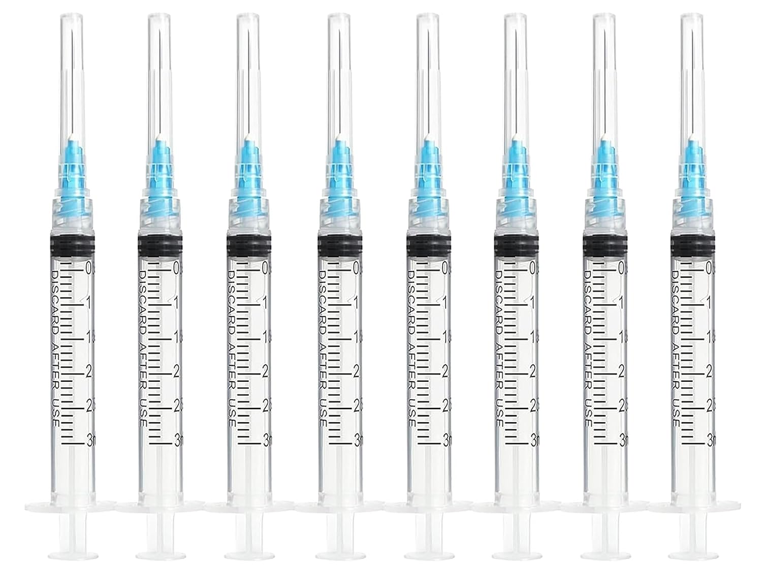 3ml Luer Lock Syringes with 23G, 1.0-inch Needle - Individually Sealed for Safe and Efficient Use (25Pack-3ml 23Ga 1inch)