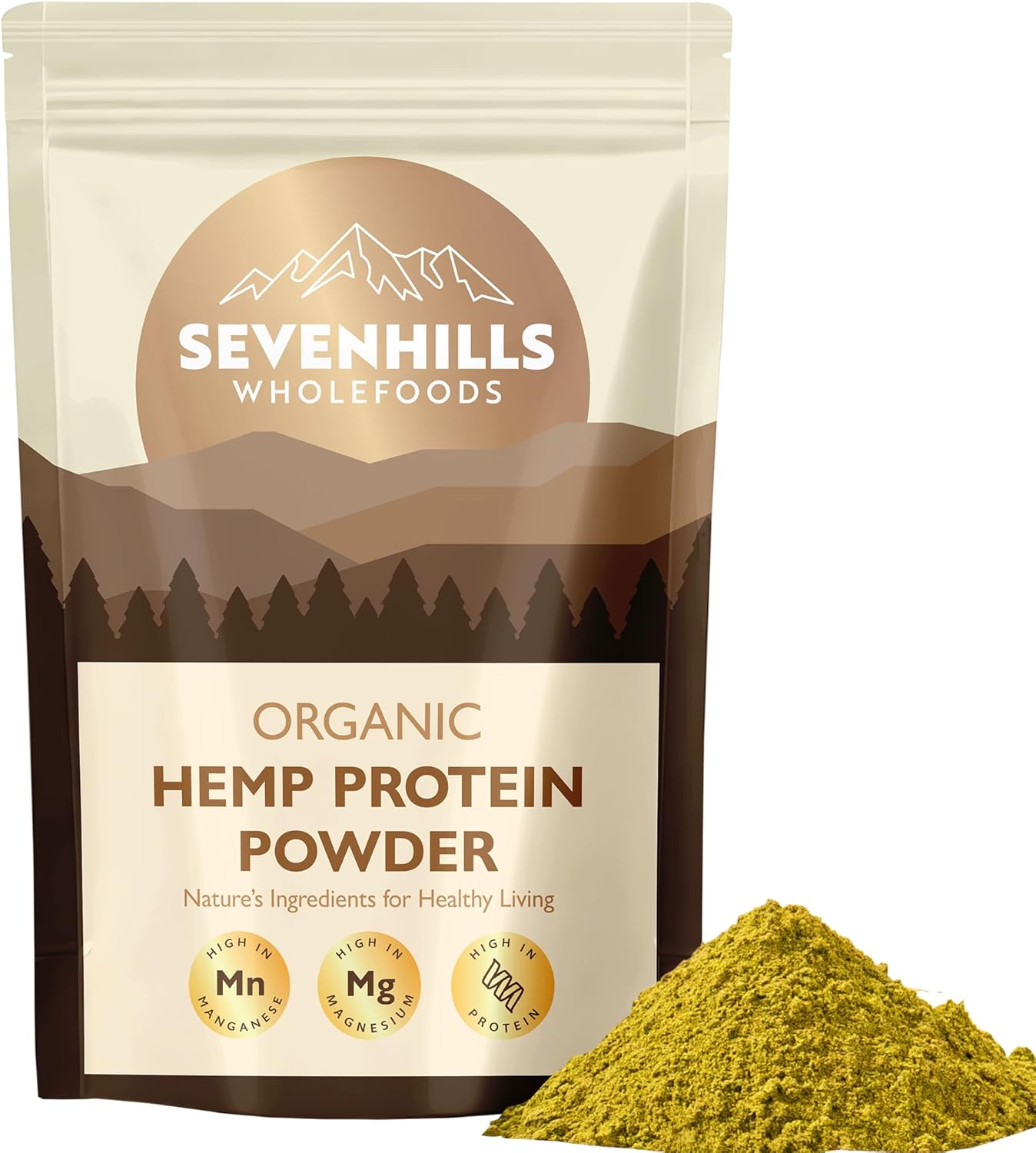 Sevenhills Wholefoods Organic Hemp Protein Powder 1.8kg