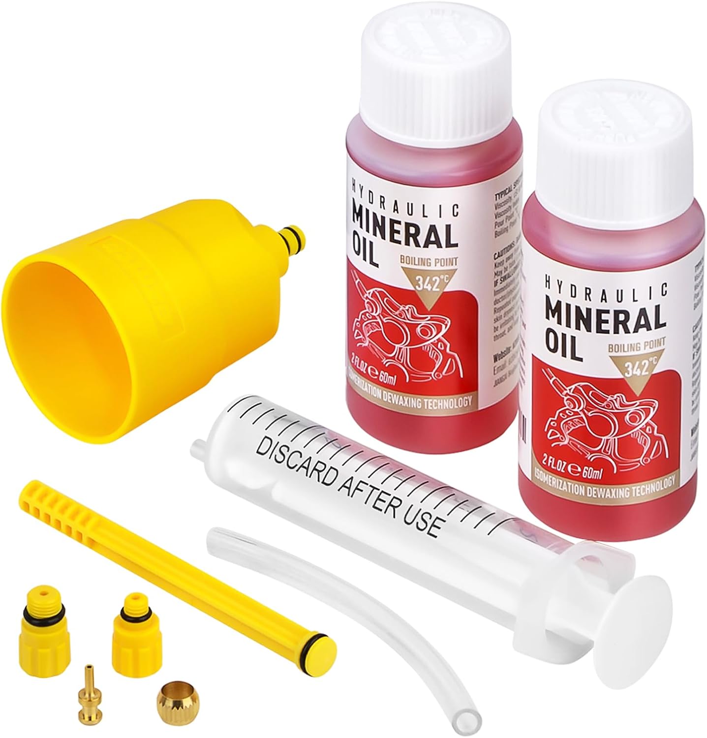 Brake Bleed Kit for Shimano Hydraulic Brakes, Brake Fluid Change Hydraulic Kits, Including High Performance Brake Fluid Mineral Oil 120ml