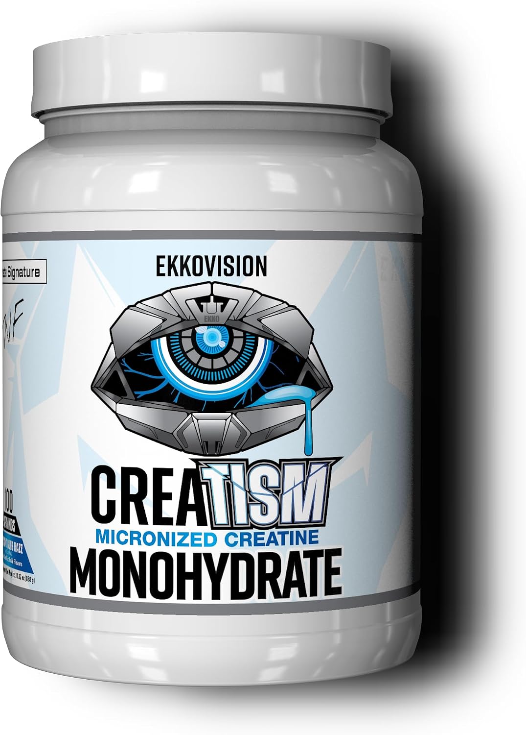 Creatine Monohydrate Powder, Micronized, Puckin' Blue Razz, Pre Workout & Post Workout Supplement for Men & Women, Energy Support, Easy to Mix in Shakes, Smoothies & Beverages, 100 Servings