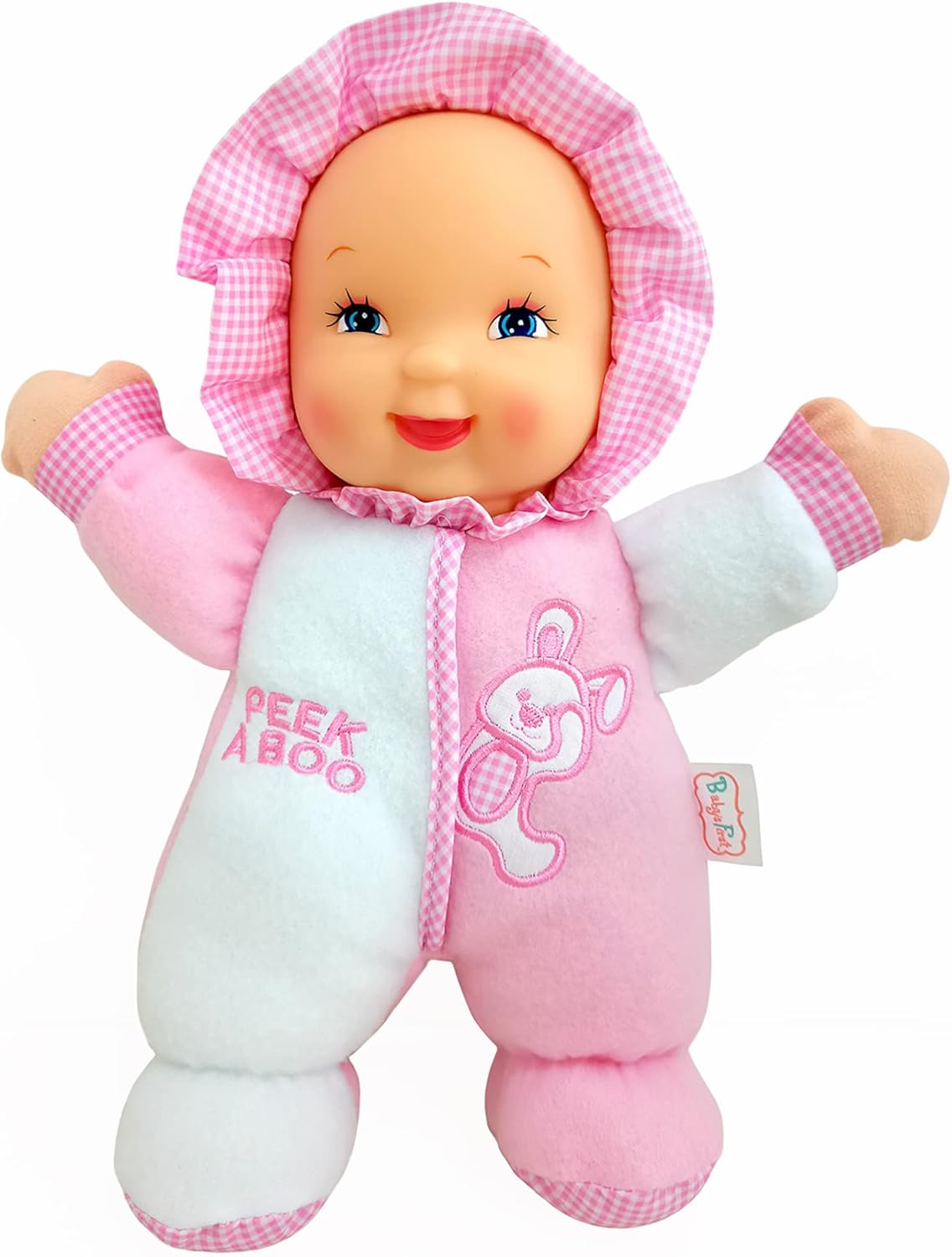 Baby's First Goldberger 11" Soft & Snuggle Bunny Doll - Baby's 1st Doll, Machine Washable, Safe for Children & Infant, Ages 0 Months & Up