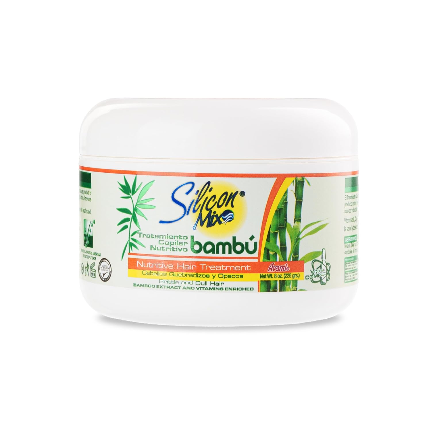 Silicon Mix Bamboo Nourishing Hair Treatment 8 ounces – Deep Conditioning Mask for Strong, Hydrated, and Revitalized Hair, Restores Shine, Softness, and Improves Elasticity