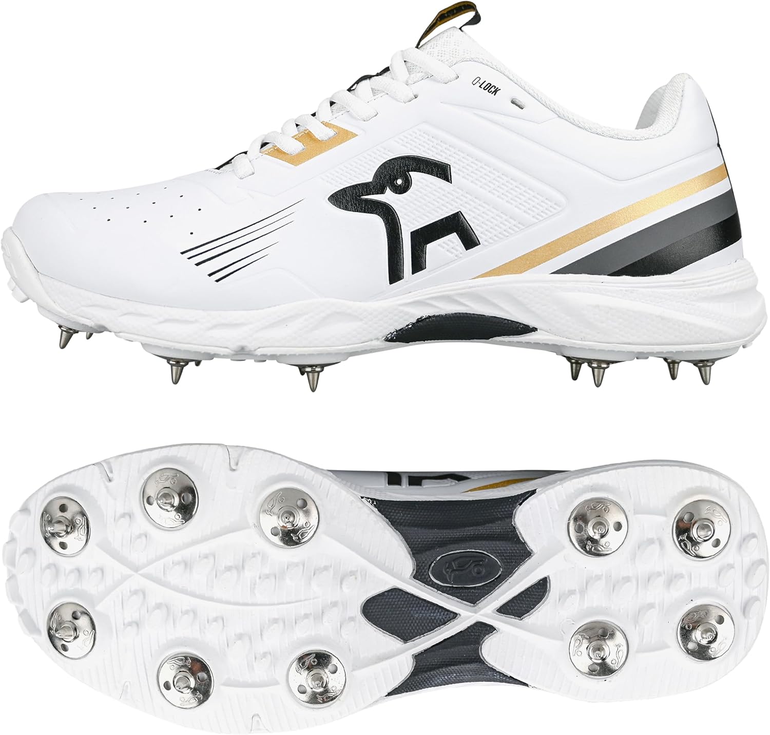 Kookaburra KC 3.0 Spike Cricket Shoe - Gold/Black