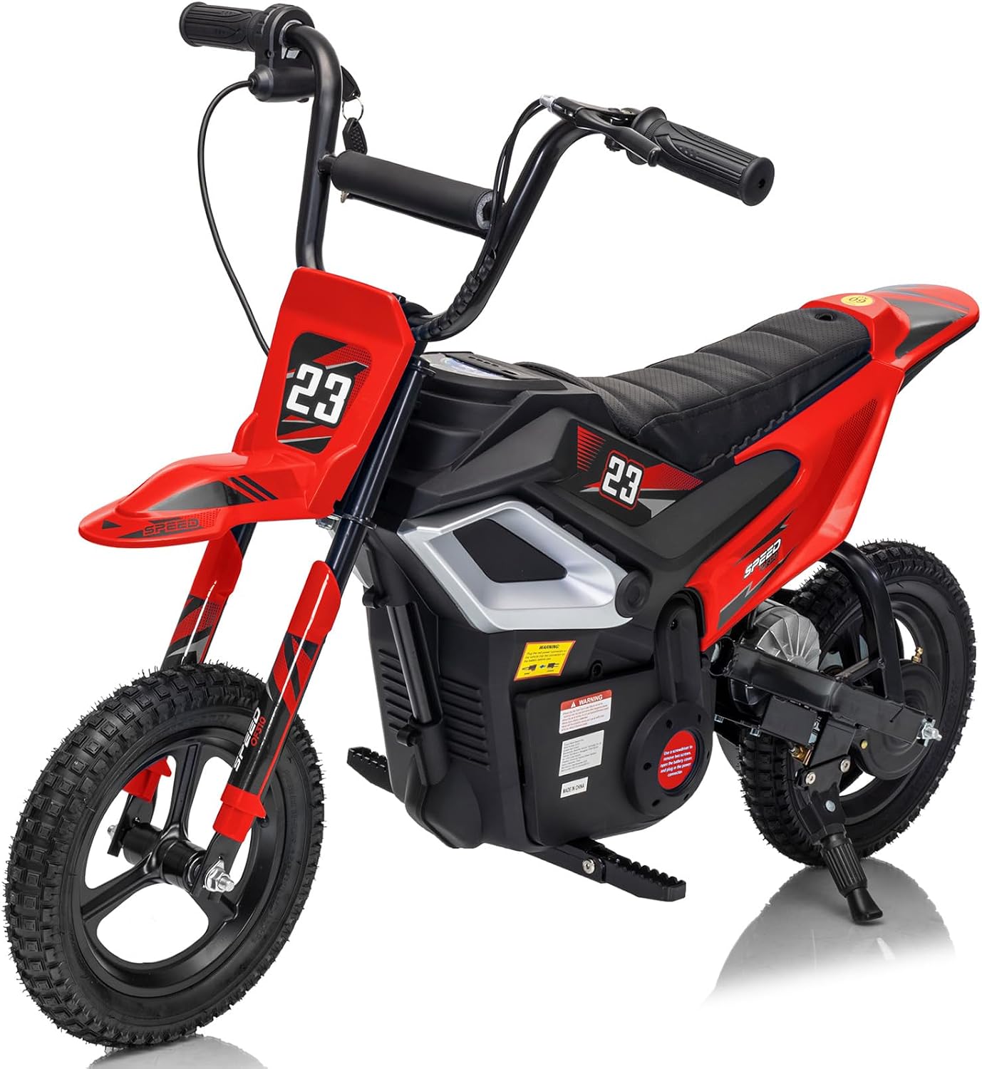 Hikiddo 24V 10Ah 350W Electric Dirt Bike for Kids w/Bluetooth, Cap. 68 kg