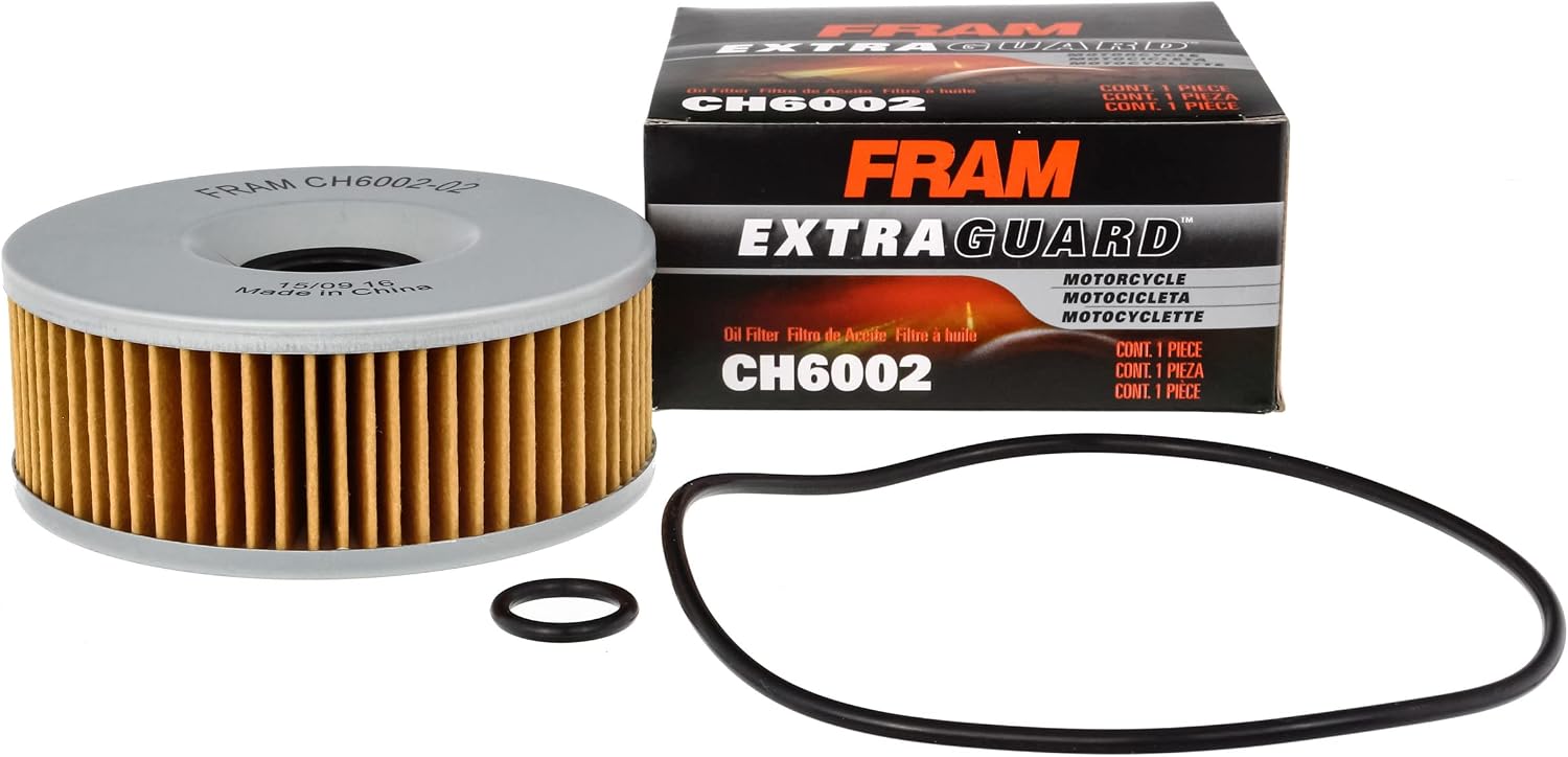 FRAM Extra Guard CH6002 Motorcycle/ATV Replacement Oil Filter, Fits Select Yamaha Models