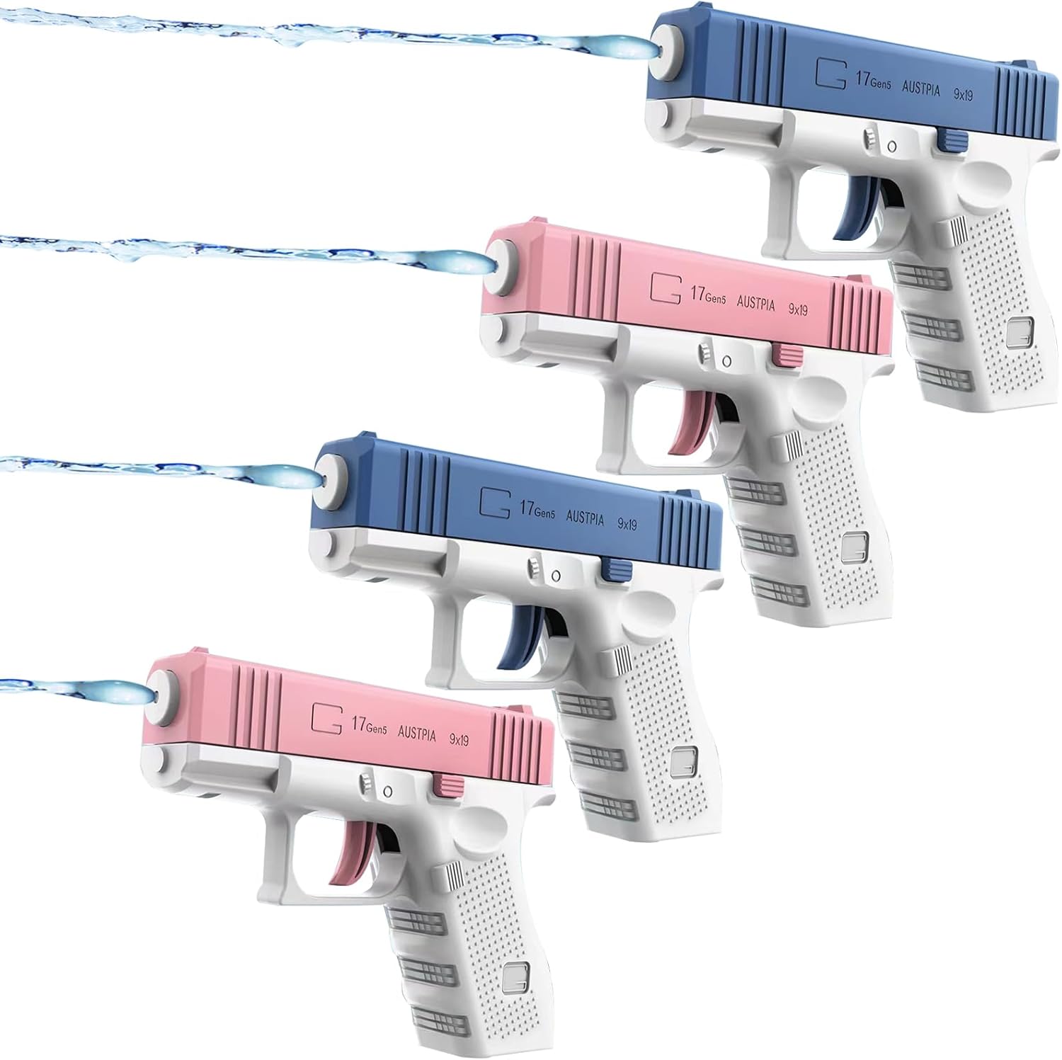 DONGTATA 4 PACK Water Pistols Water Guns Toys for Kids Mini Squirt Toy for Summer Pool Party Bath Water Gun Water Pistol Bath Toy Kids Outdoor Beach Garden Swimming Beach Game