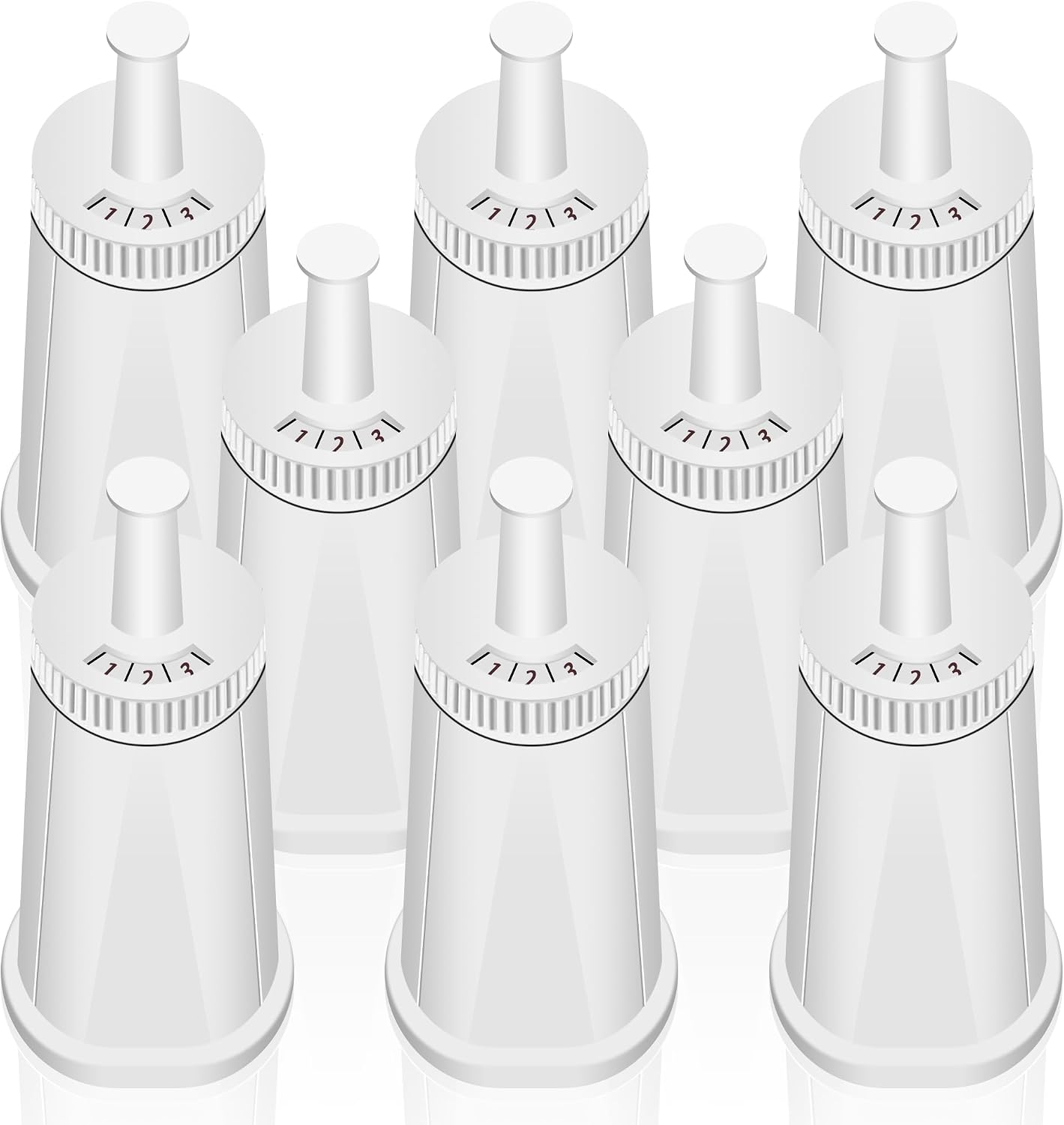 8 Pack Replacement Water Filter for Breville Espresso Machine Barista Touch Bes880, Barista Pro BES878, Oracle Touch BES990, Oracle BES980, Dual Boiler BES920 Bambino ClaroSwiss Sage by Funmit