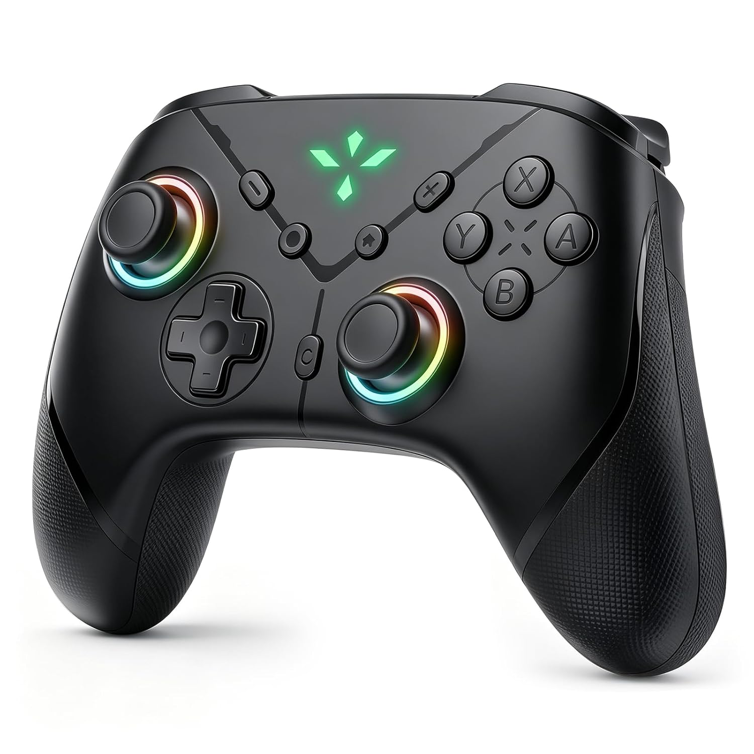 TEFELE TFEFLE Switch 2 Controller, Wireless Bluetooth 5.3 Pro Gamepad with C Button for GameChat, 9-Axis Gyro, Macro Programming, Turbo, 4-Level Vibration & LED Light, 3.5mm Audio Jack