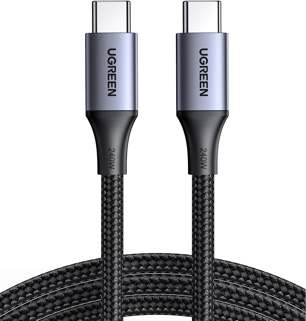 UGREEN 240W USB C Charger Cable PD 3.1 USB C to USB C Fast Charging C to C Lead Compatible with MacBook Pro M3/16'', iPad Pro 2022/Air 5, HP EliteBook, iPhone 16, Galaxy S24 Ultra, 2M
