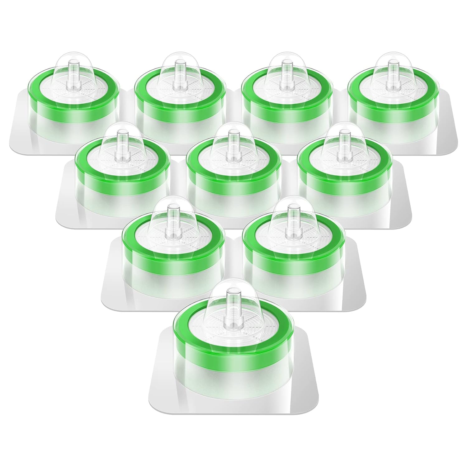 SimPure Sterile Syringe Filter PES 10 Pack, 0.22um Pore Size, 33mm Membrane Diameter, Hydrophilic Filtration High Throughput Sterile Packed Individually