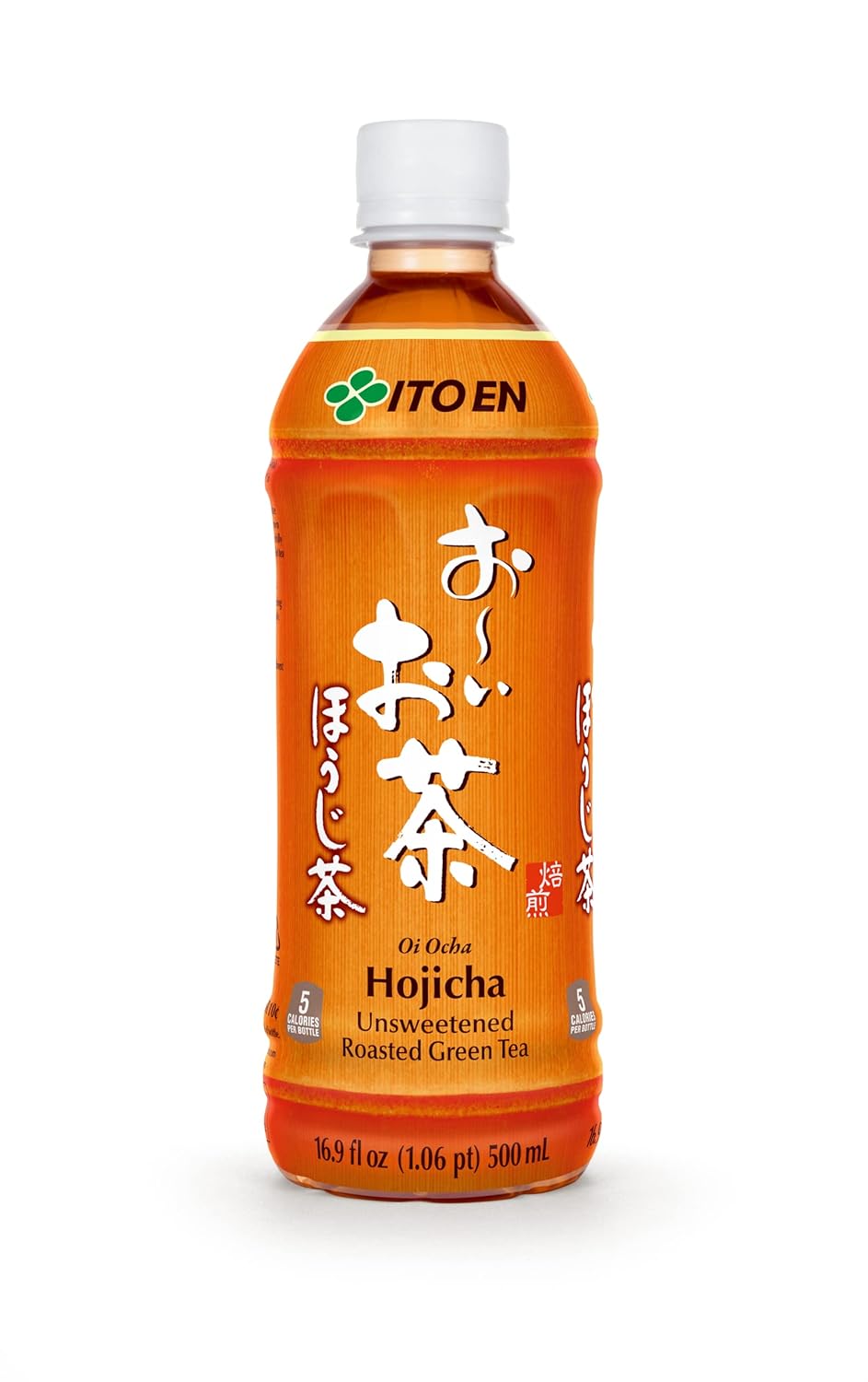 Ito En Oi Ocha Unsweetened Roasted Green Tea, 16.9 Fluid Ounce (Pack of 12), Low Calorie