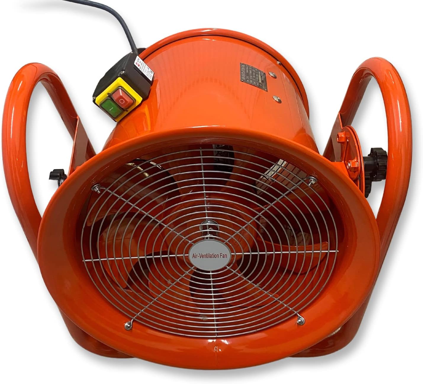 Industrial Portable Ventilation Fan Air Mover Workshop Dust Extractor Axial Metal Blower 110V Heavy Duty Commercial 12'' 300mm 16'' 400mm (16" Inches - 400mm)