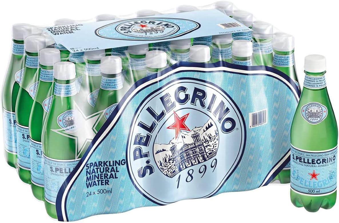 S.PELLEGRINO Sparkling Mineral Water, 500 ml, Pack of 24
