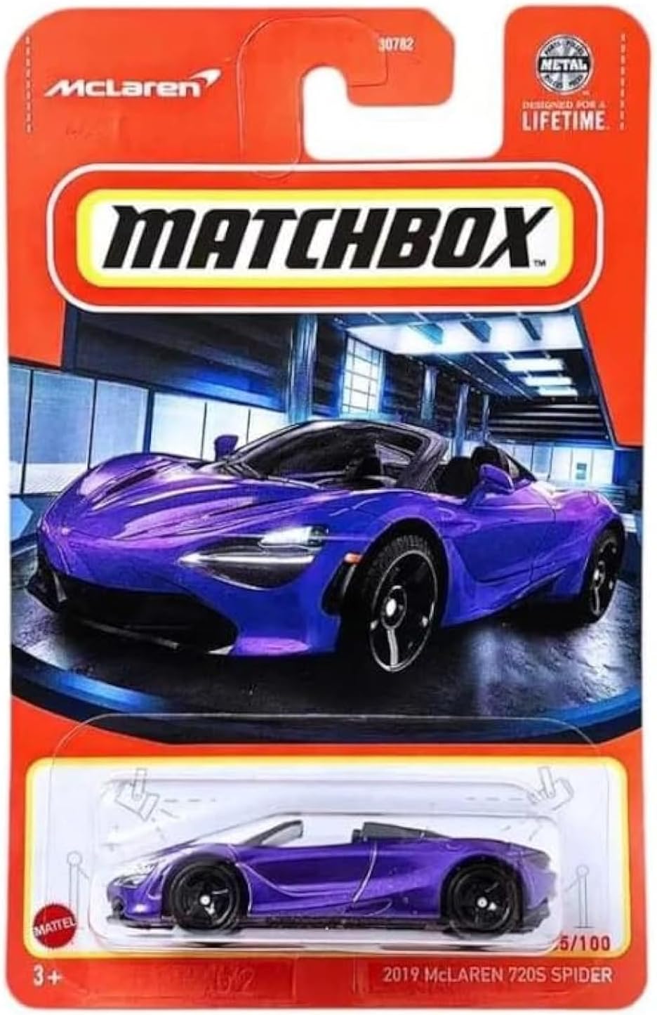 Matchbox McLaren 720S Spider (Purple), 1:64 Scale, 2019, 85/100