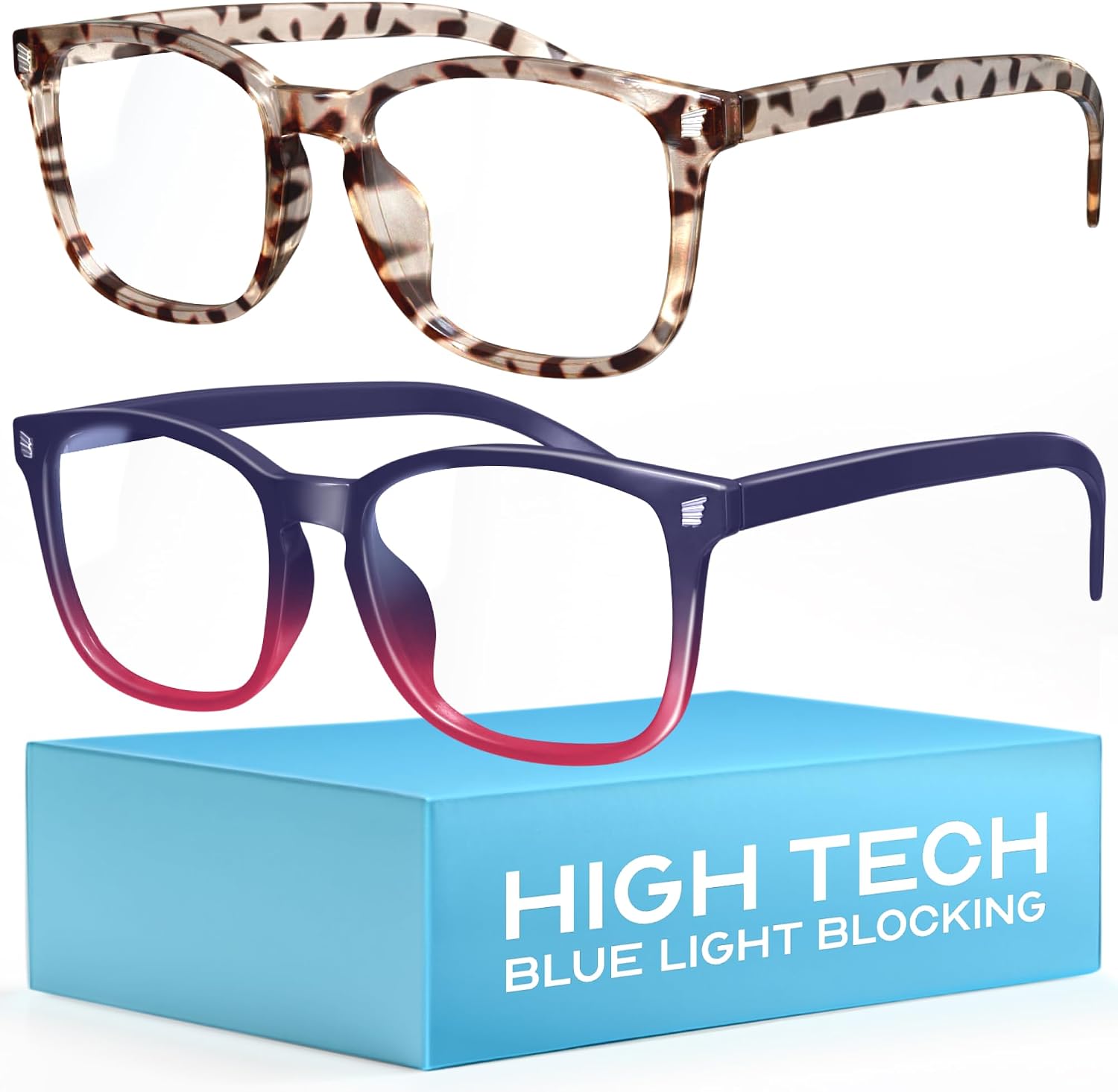livho High Tech Blue Light Glasses - Advanced Blue Light Blocking Computer Glasses - Screen Fatigue & UV Protection