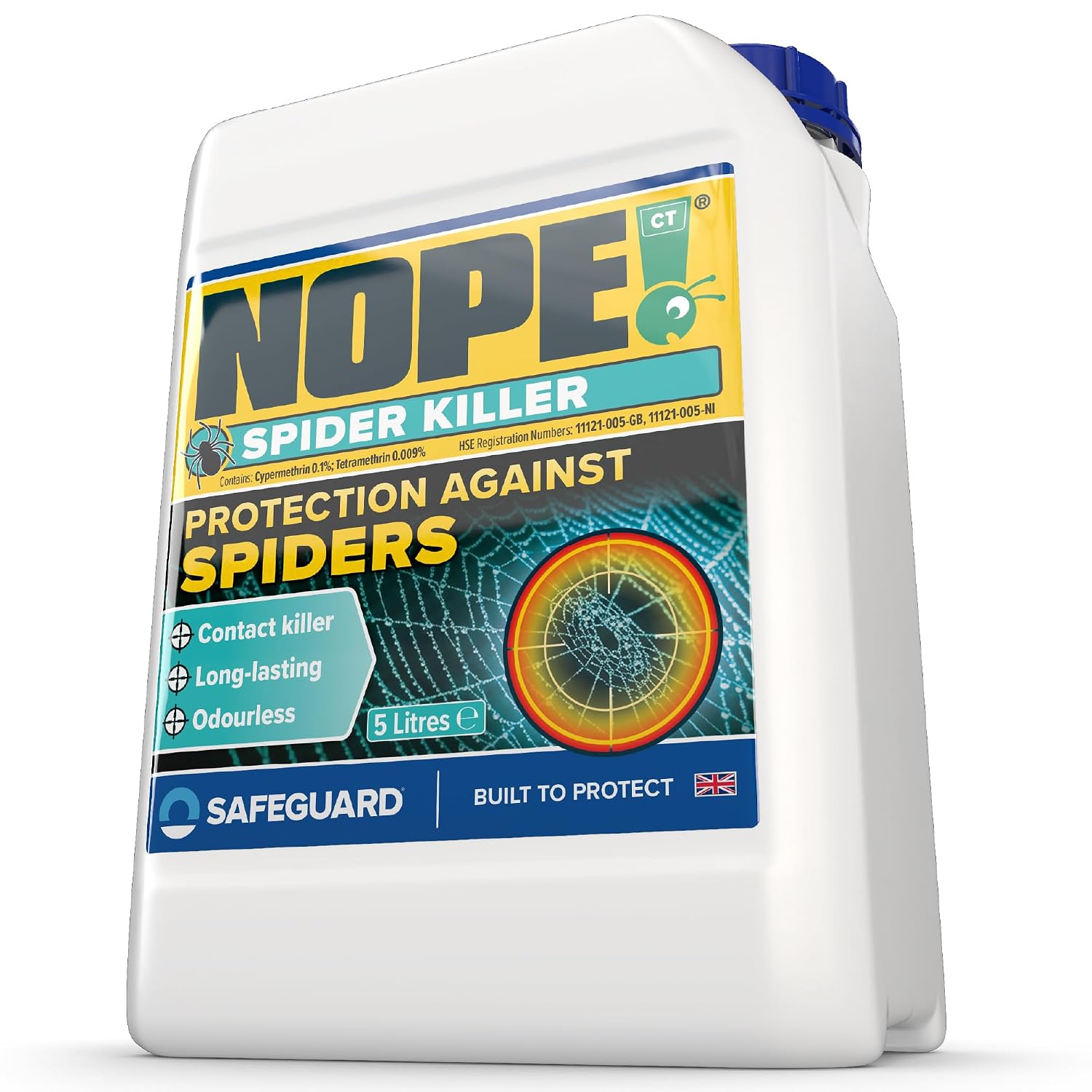 NOPE! Spider Killer Spray Repellent (5 Litre) - For all Types of Spiders