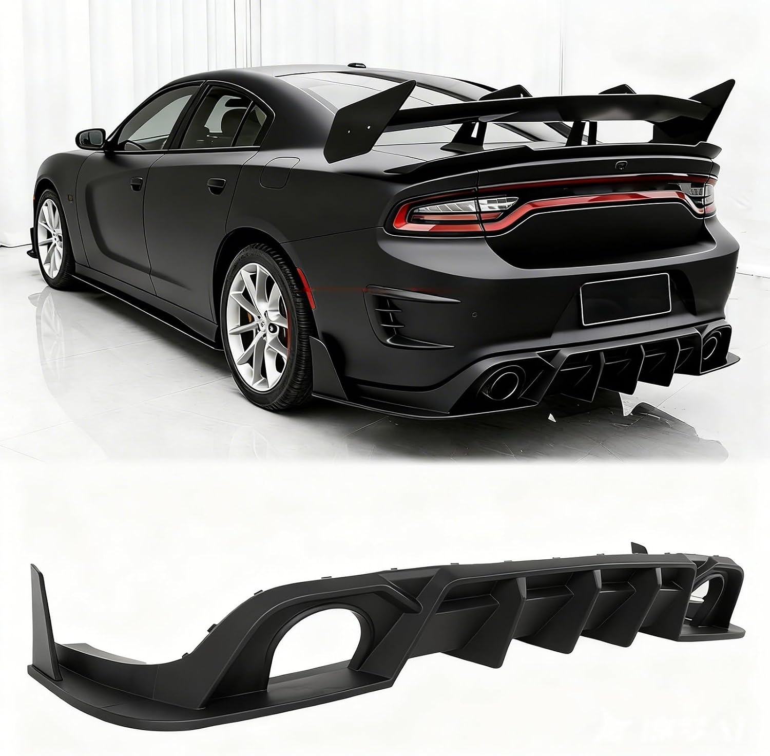 Rear Bumper Diffuser for Dodge Charger GT/Scat Pack/RT/Hellcat 2015-2023