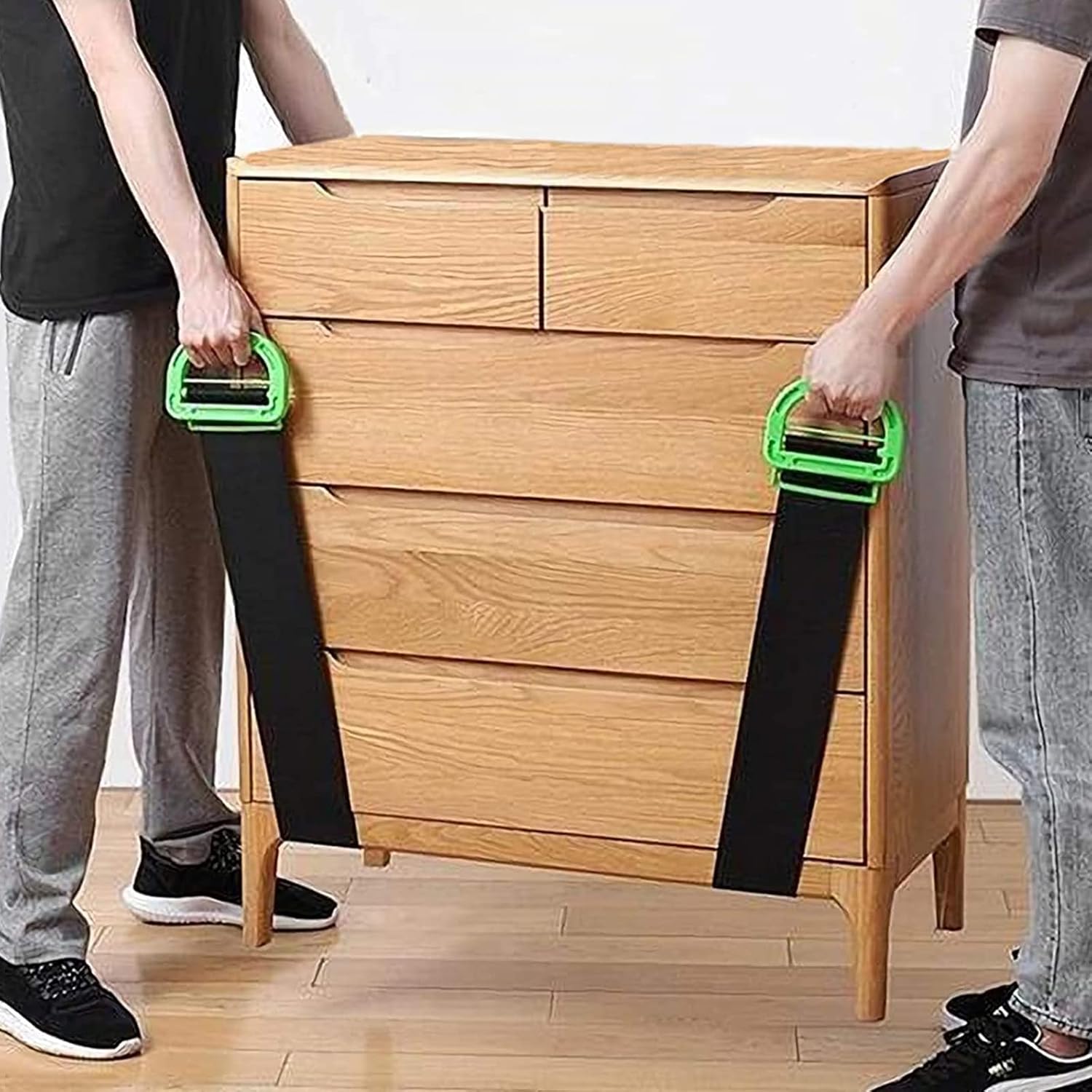 2 PACK Adjustable Lifting Moving Straps, Single or Multi-Person Carrying Strap, Multipurpose Moving Straps for Furniture, Boxes, Mattress, Construction Materials, Supports Up to 600 Lbs