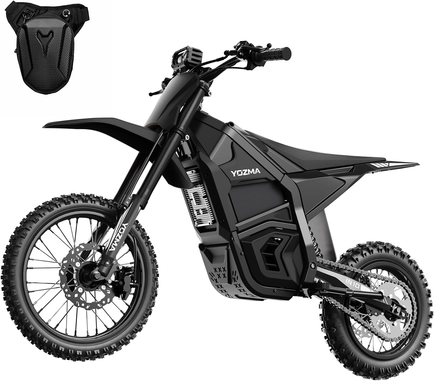 Yozma IN10 Electric Dirt Bike, 2600W 40MPH Electric-Motorcycle with 48V/23AH Battery Ebike, Full Hydraulic Brakes and Suspensions Mountain Off-Road E Dirt Bike, for Teens & Adults
