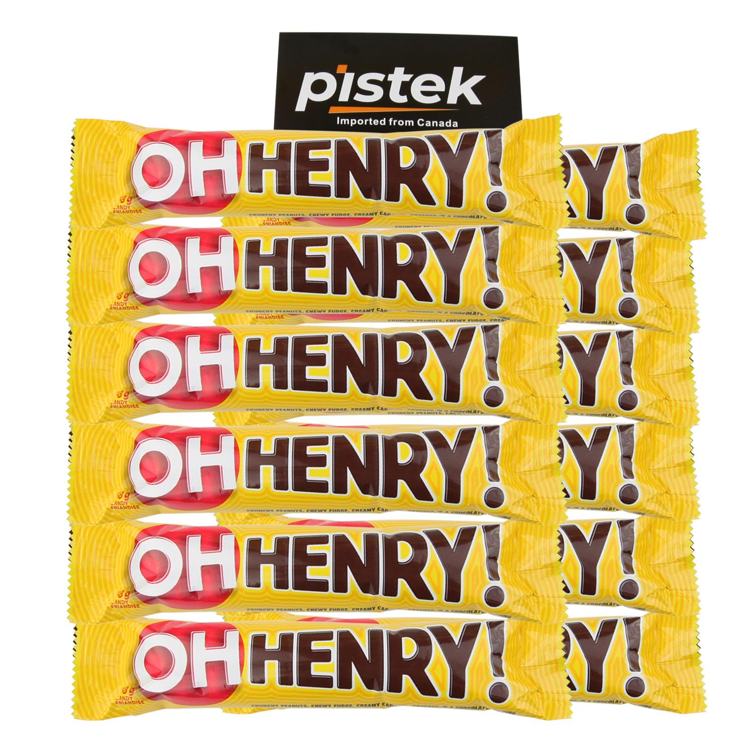 Oh Henry! Full Size Chocolatey Candy Bars 2.05 oz, Pack of 12, Shipped from Canada