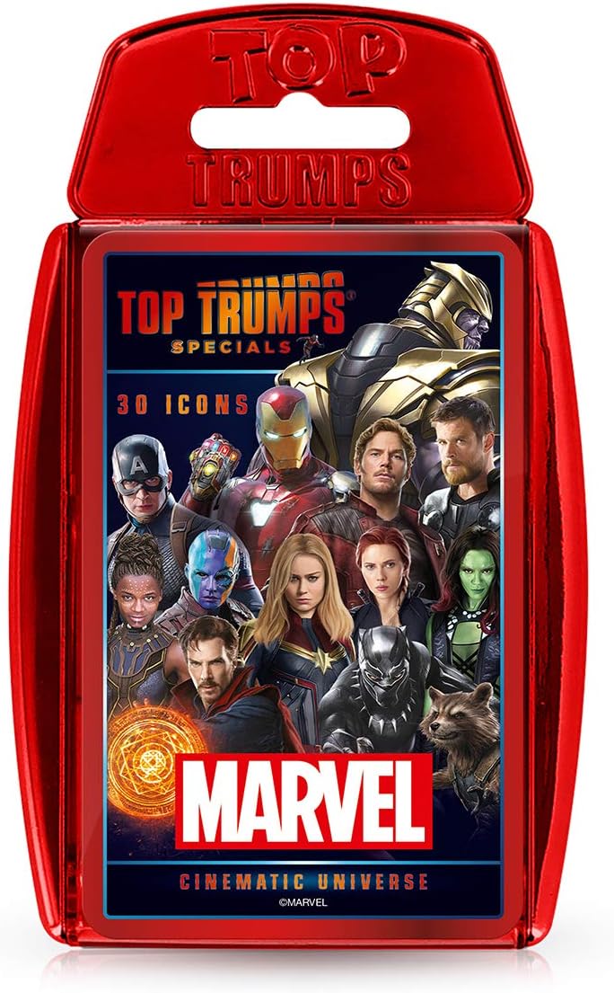 Top Trumps Marvel Cinematic Universe Special Card Game, Play with Black Widow, Iron Man, Black Panther, Thanos and Loki, Educational makes a great gift for ages 12 plus