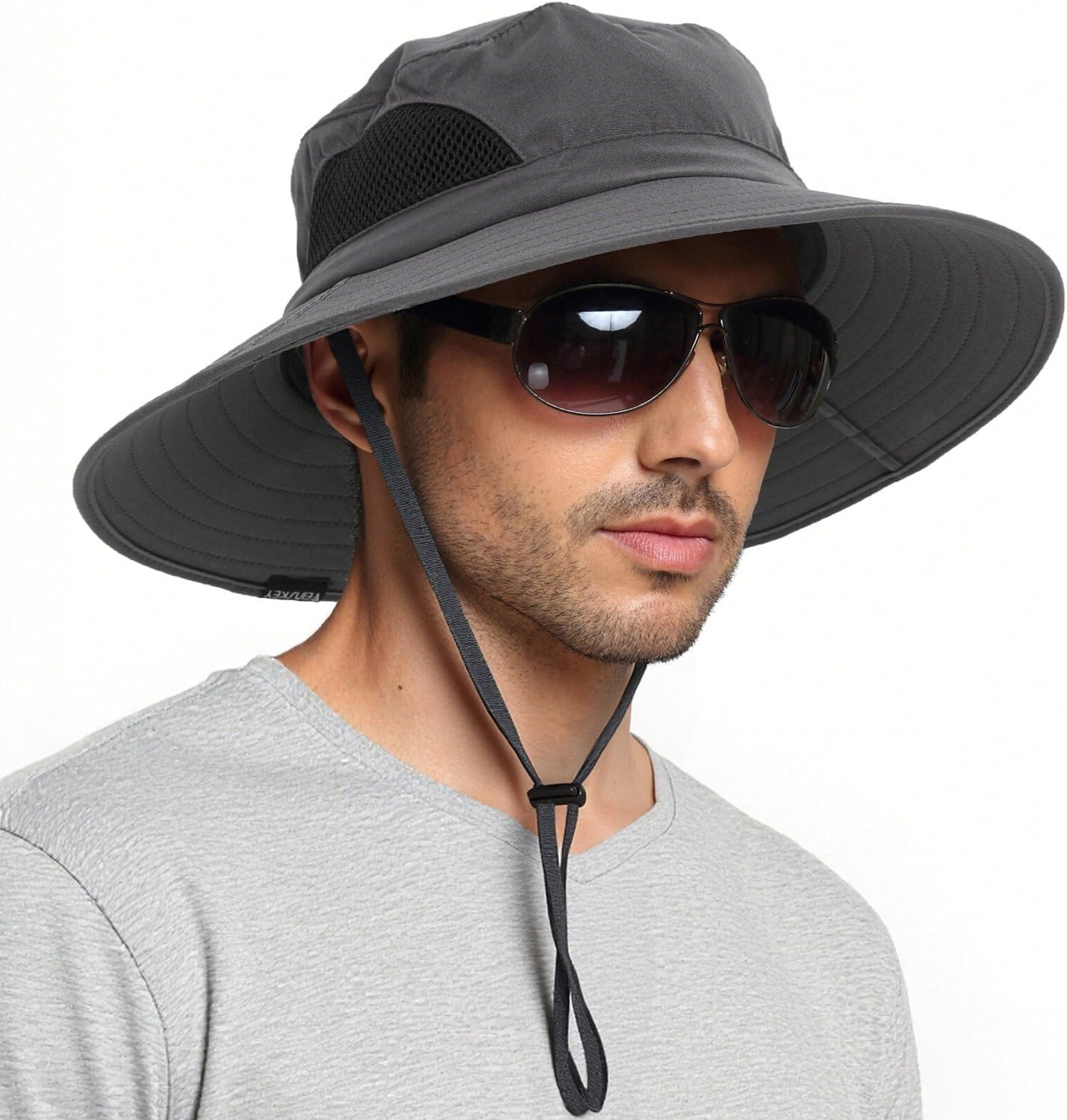 EINSKEY Wide Brim Sun Hat, UPF 50+ UV Protection Waterproof Packable Bucket Hat for Men & Women, Fishing Hiking Beach Garden