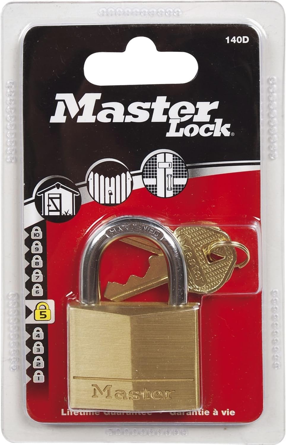Master Lock 140EURD 40mm Brass Padlock