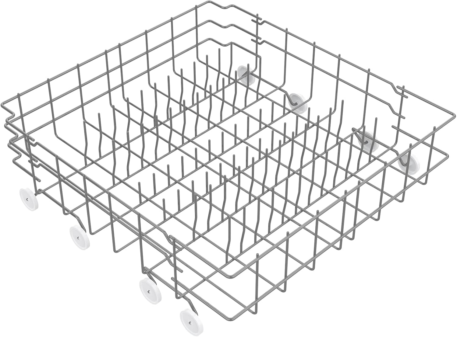 UPGRADED 808602302 5304535768 Dishwasher Lower Rack Replacement Compatible with Frigidaire,Kenmore Dishwasher Rack Parts with 154174501 Wheels Replace 154432602 154432601 154319706 Dishwasher Racks