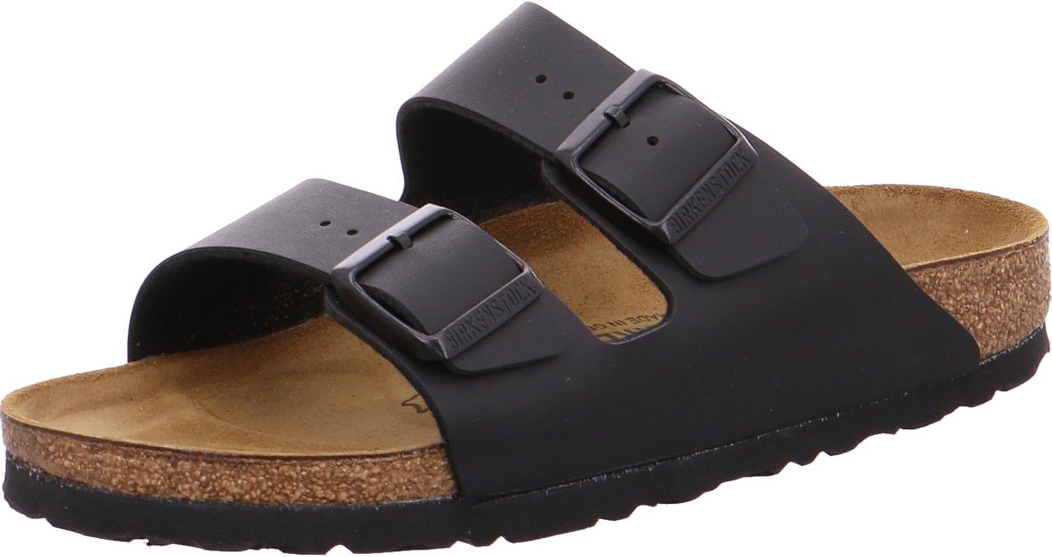 Black Arizona Birko-Flor Women's Sandals by Birkenstock