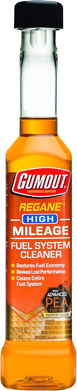 Gumout 510023 Regane High Mileage Fuel System Cleaner, 6. Fluid_Ounces