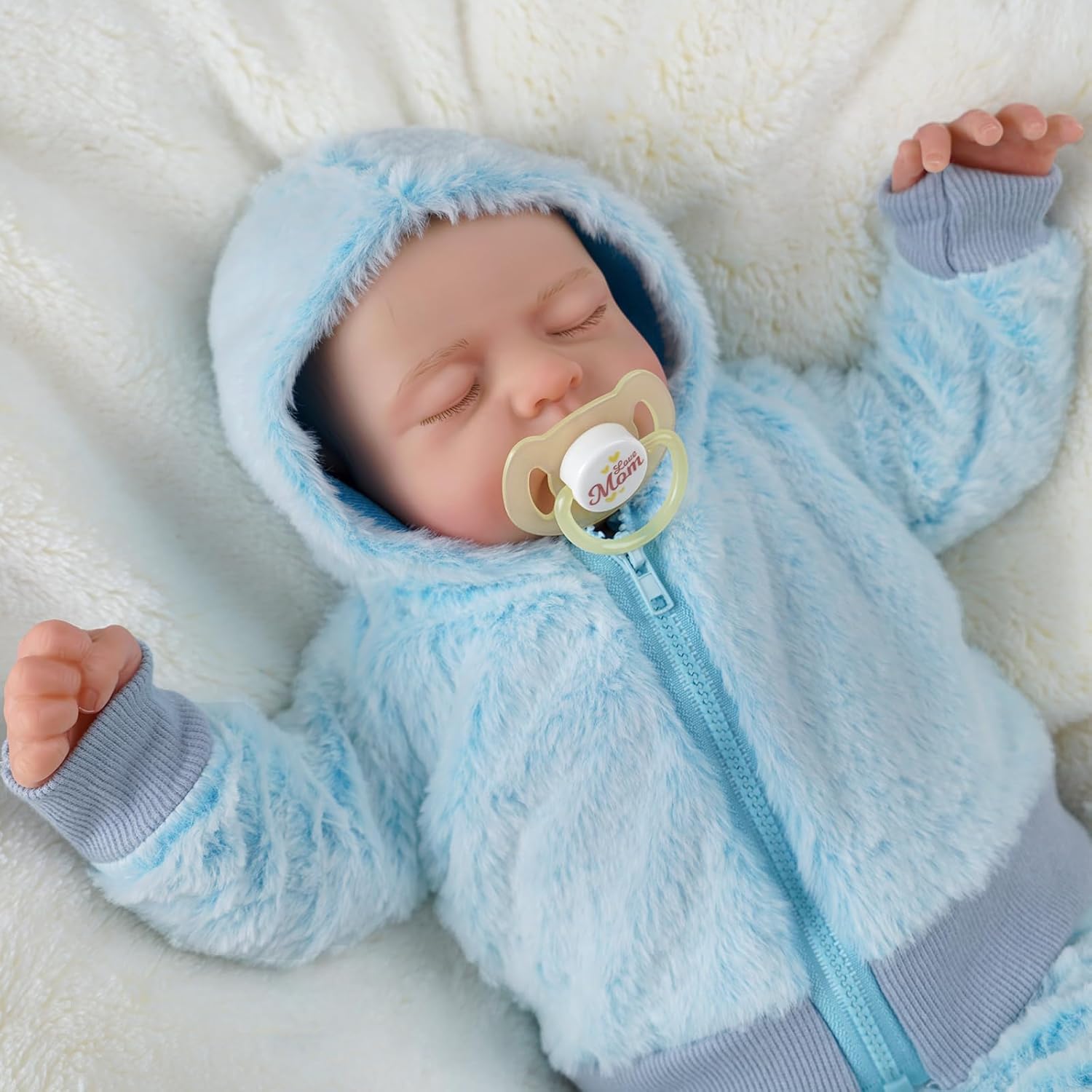 BABESIDE Lifelike Reborn-Baby Dolls Boy 20 Inch Realistic Newborn Real Life Poseable Doll for Children Soft Cloth Body with Clothes and Toy Gift for Kids Age 3+