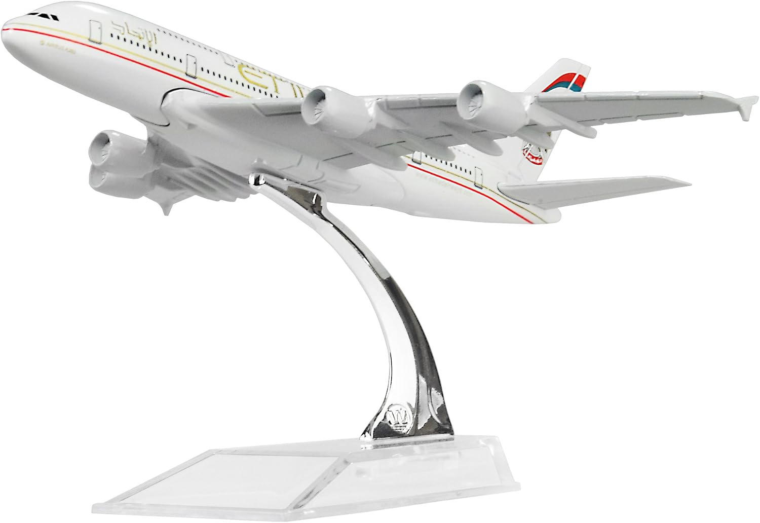 LESES Diecast Plane Model 1:400 Scale Etihad Airways A380 Airplane Model for Decoration or Gift