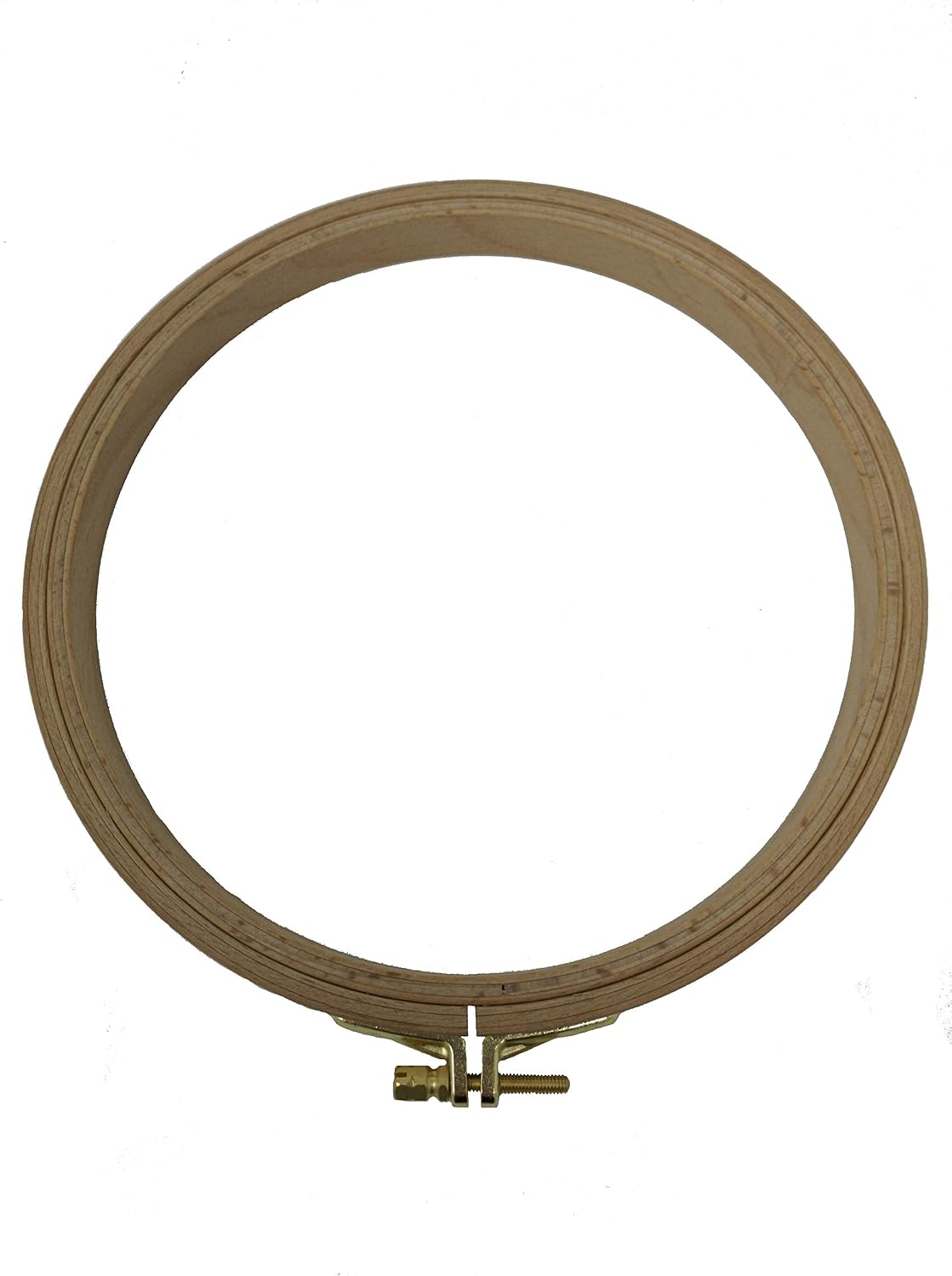 Nurge Premium Beech Wood Gold Clasp Embroidery Hoop 8mm (190mm = 7.48" ~ Approx 7")