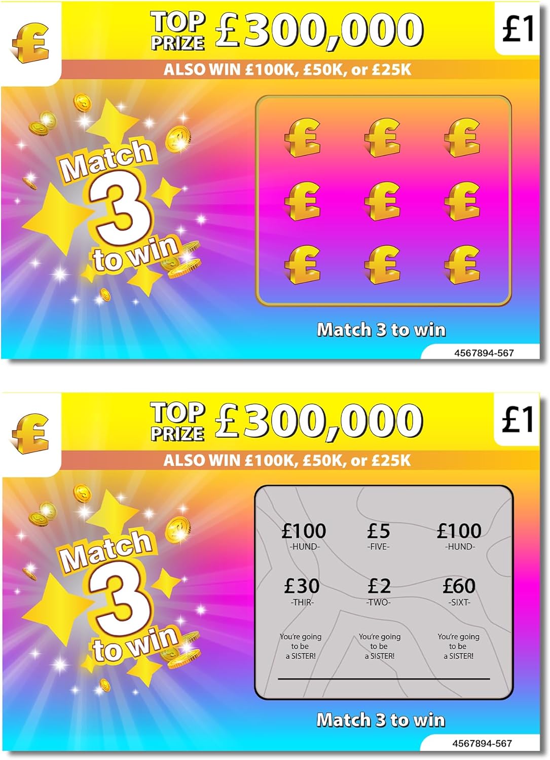 Promoted To Big Sister - You're Going To Be A Sister Baby Announcement Scratch Card Reveal - Set Of Two Tickets - Pregnancy Announcement Ideas - Promoted To Big Brother