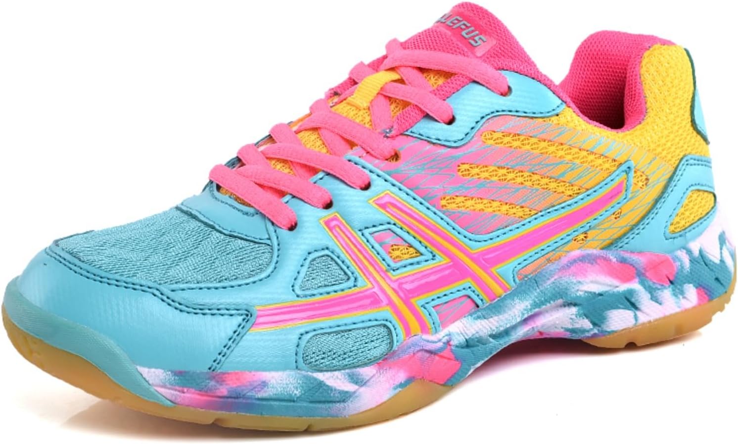 Volleyball Shoes Mens Squash Shoes Boys Netball Trainers Badminton shoces Non-Slip Athletic Sport Indoor Sneakers Indoor Pickleball Breathable Suitable Comfortable Fitness