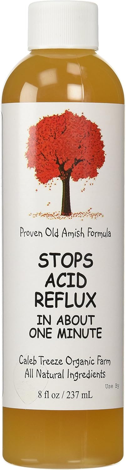 Stops Acid Reflux (8 oz) by Caleb Treeze: Old Amish Formula