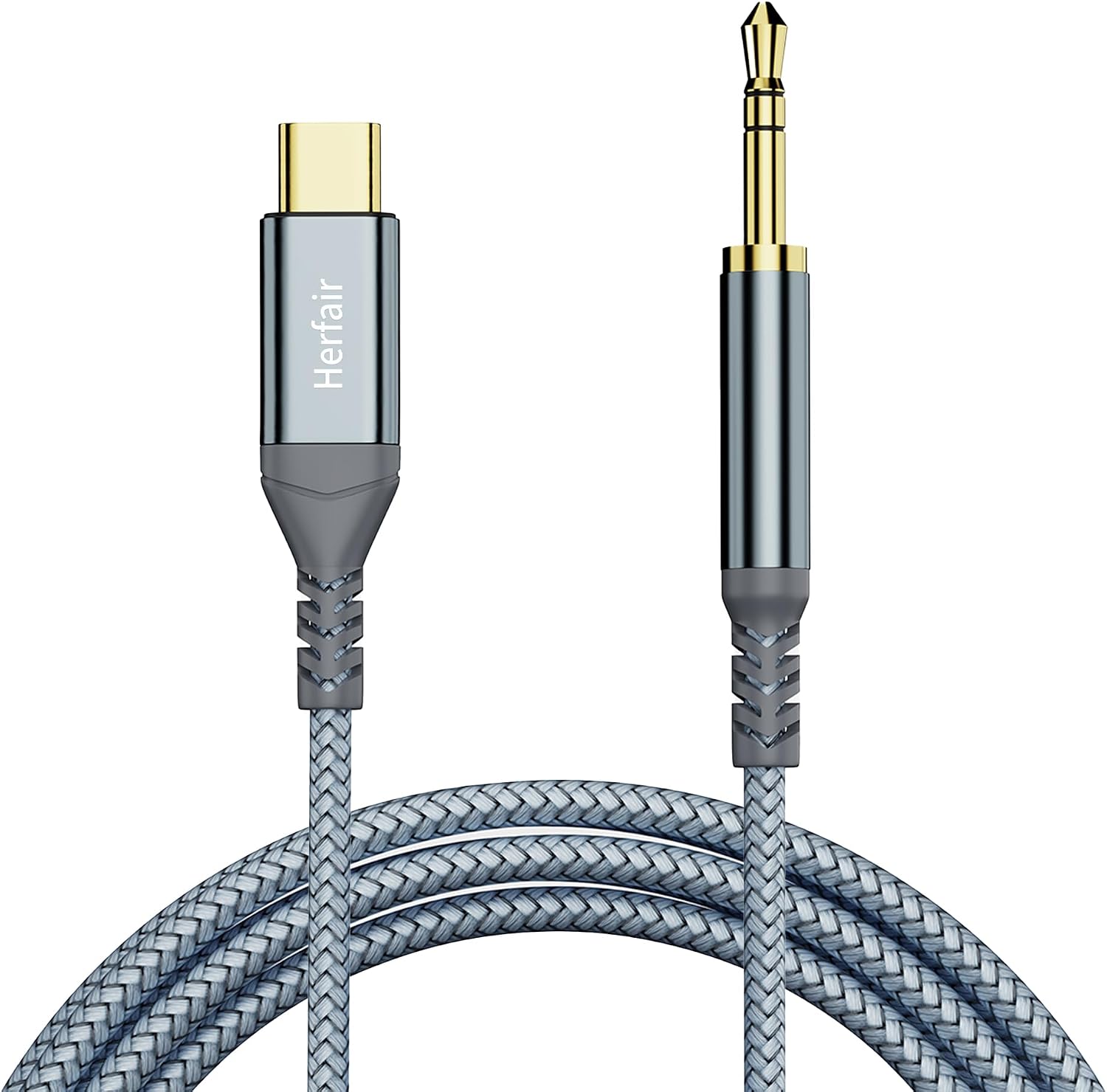 Aux to USB C,Type C to 3.5mm Audio Jack Cable Extension Cord for Car Stereo,Headphone,Speakers Compatible with Samsung Galaxy S21 S20 Ultra Note 20/10, iPad Pro, Huawei 1.2M (Aux to USB C 1 Pack)