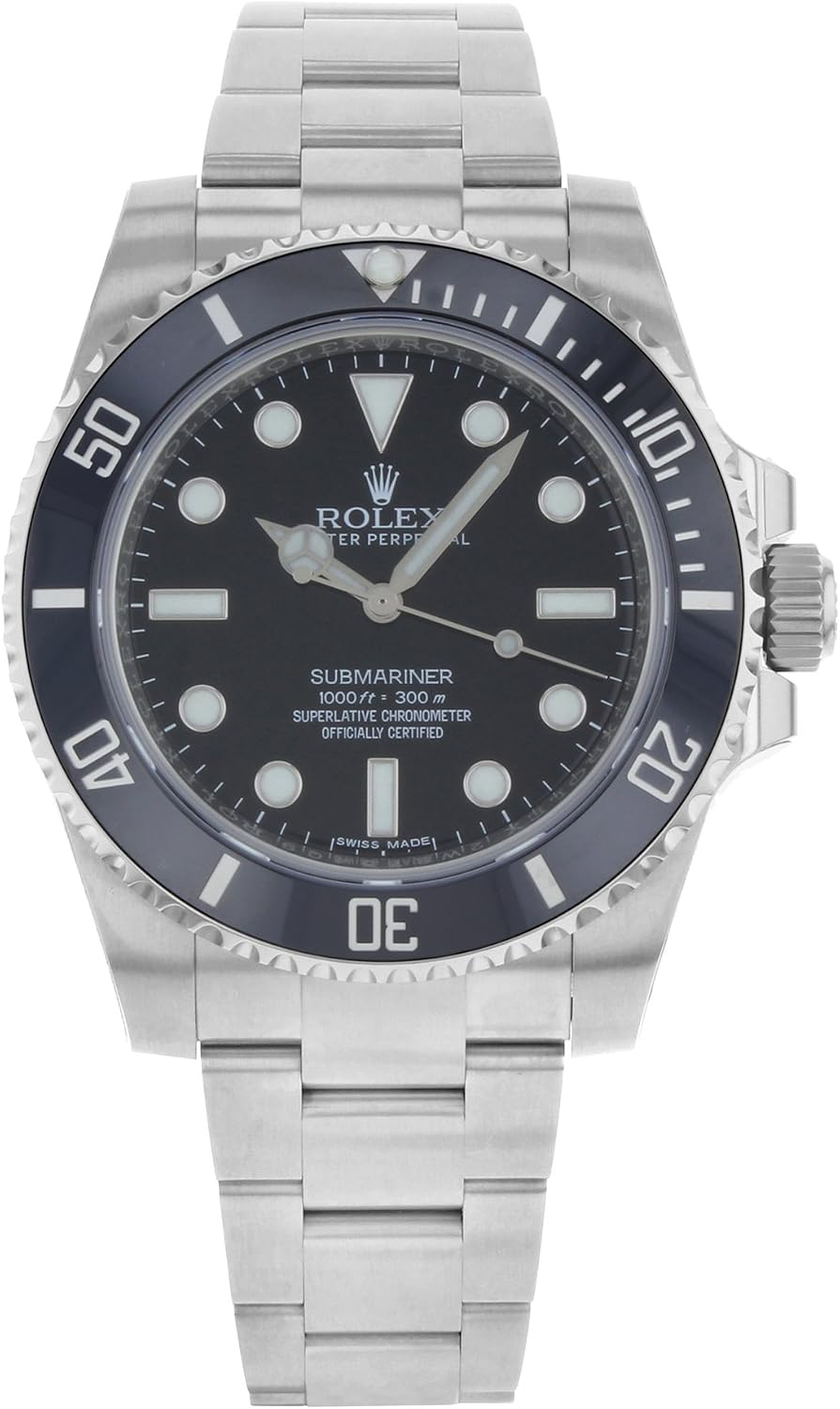 Rolex Submariner Black Dial Oystersteel 40mm Men's Watch 114060