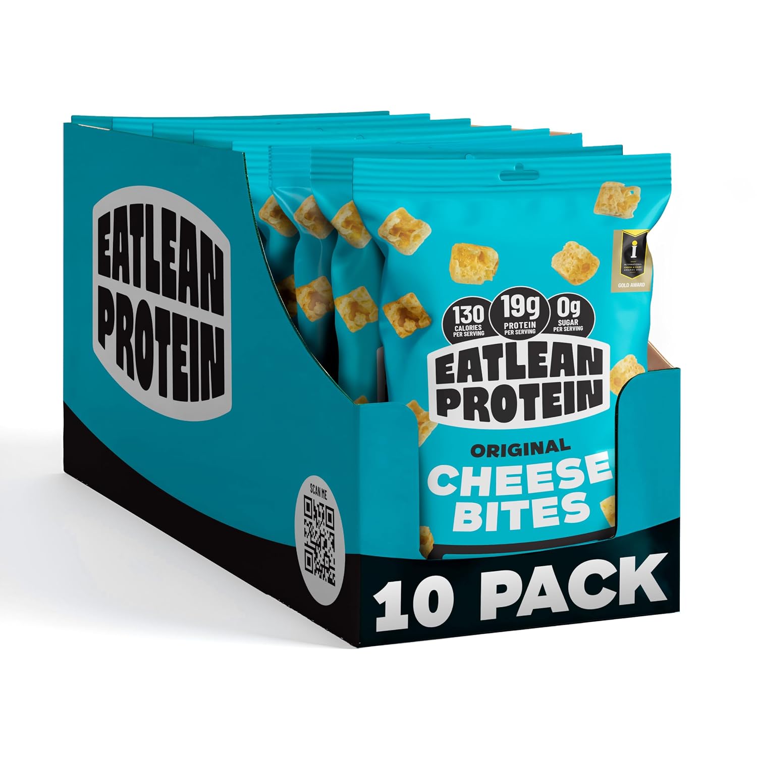 Eatlean Protein Cheese Bites Original 10pk 19g Protein 0 Sugar 100% Natural
