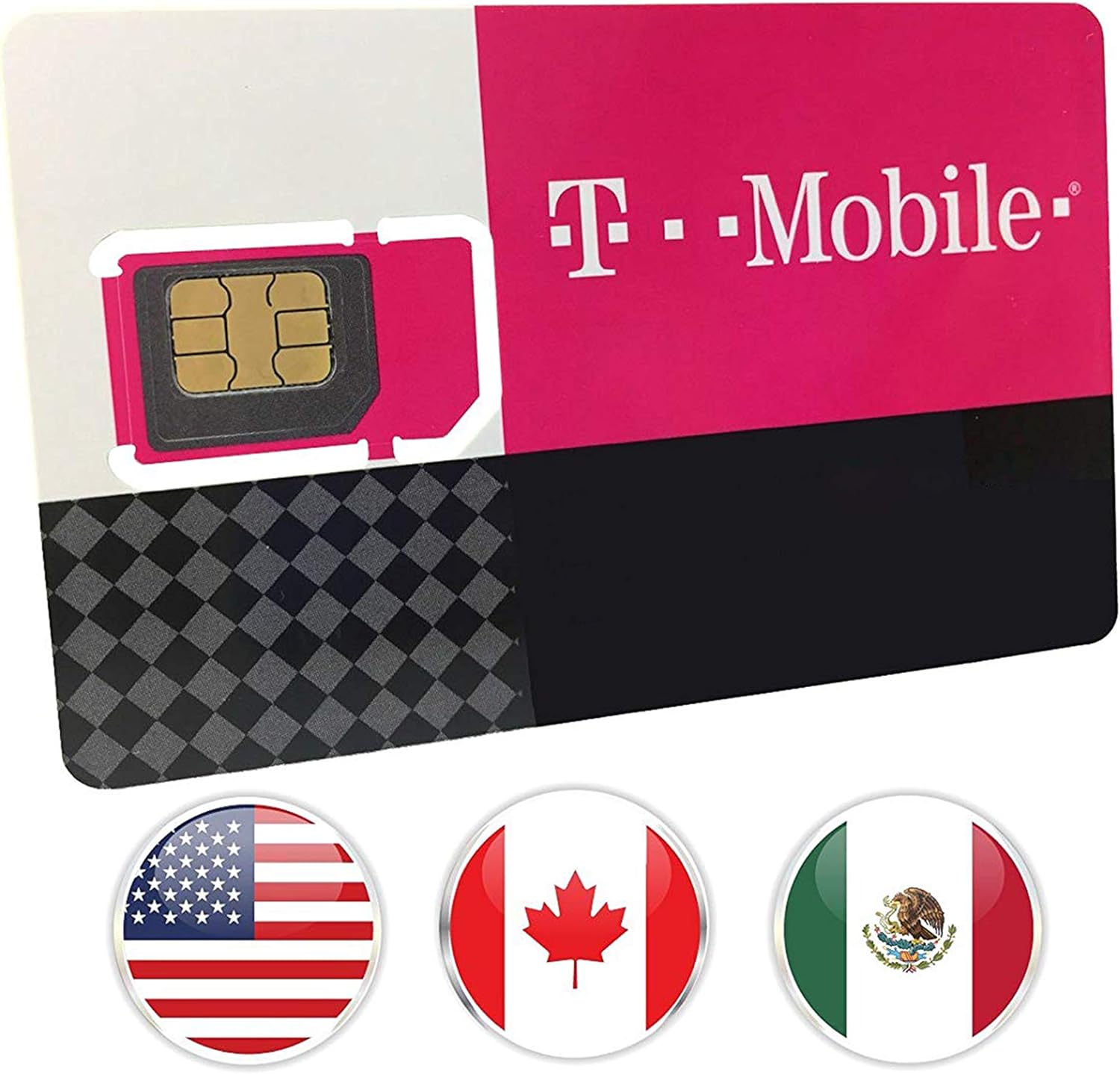 T-Mobile Prepaid SIM Card - 30GB Internet Data for USA, 5GB Free Roaming Canada and Mexico - Unlimited Calls & Texts (30 Days, All Sim Unlocked Android & IOS Devices)