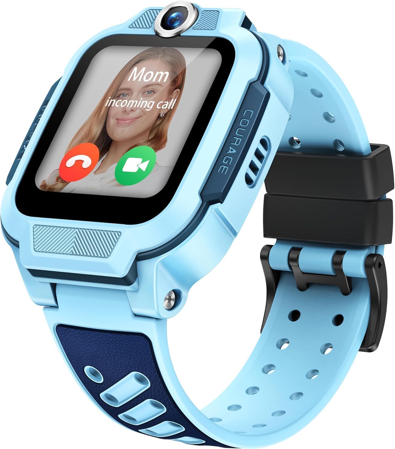 imoo Z3 Watch for Kids, Kids Smart Watch, GPS Tracker Watch, 2-Way HD Video Call, Voice Call, Parental Control, Class Mode, IPX8 Waterproof, SOS, 1.5" Touchscreen, The Best Gift for Children（Blue）