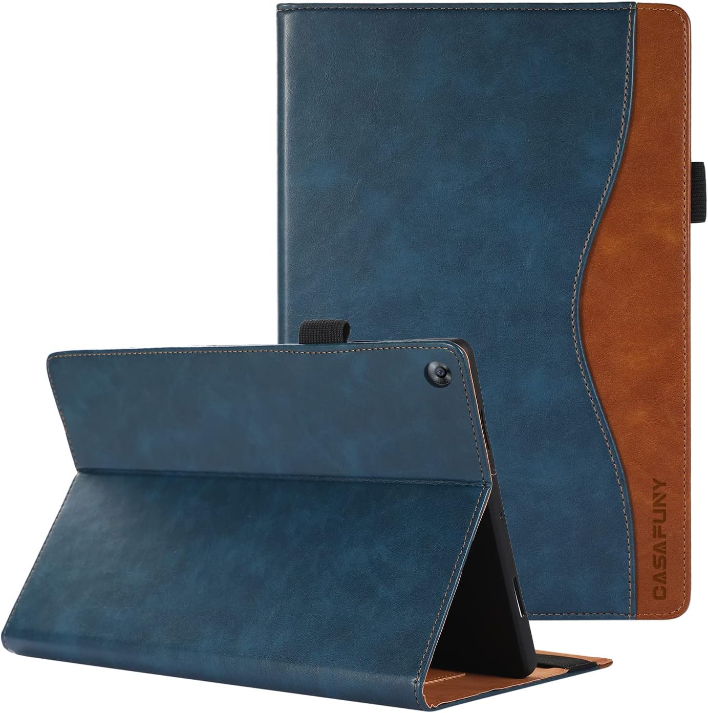 CASAFUNY Case for Huawei MediaPad M5 / M5 PRO (10.8" Zoll) Tablet Cover, Shockproof Protective Case with Card Slots Stand Cover Protective Cover for Huawei MediaPad M5 10/10 Pro 10.8", Blue