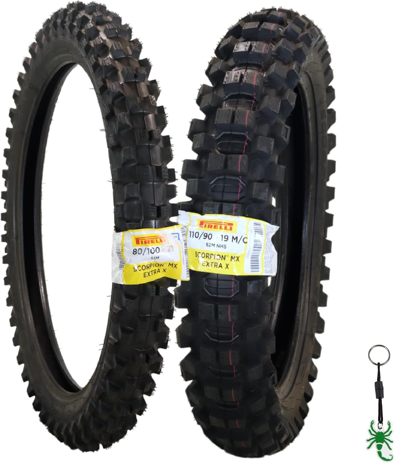 Pirelli Scorpion MX Extra X 80/100-21 Front & 110/90-19 Rear Tire Set