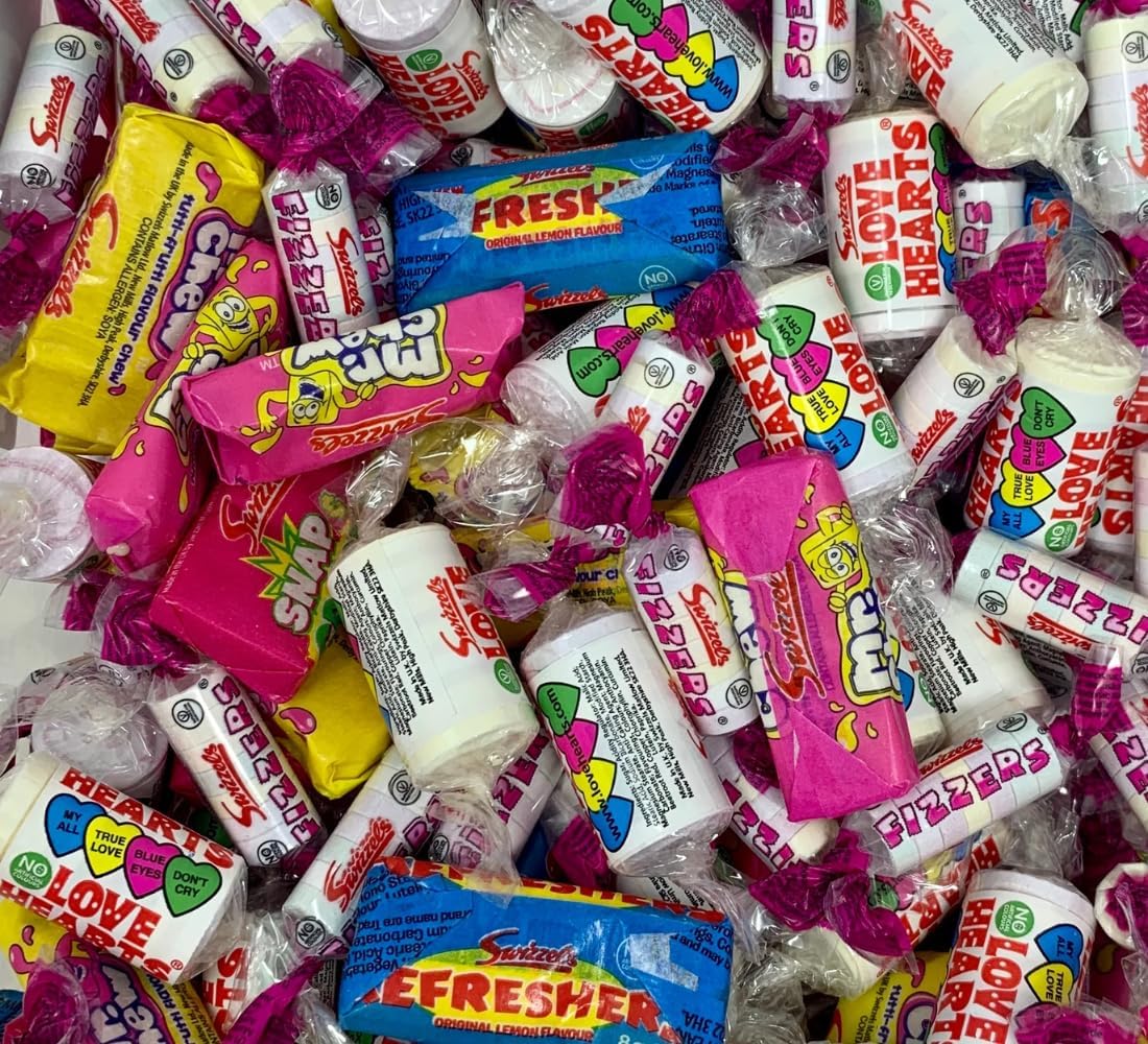 ZANGOC Variety Candy Pack - 500g Assorted Party Pick and Mix Sweets Assorted Love Heart Sweets - Individually Wrapped Sweets Bulk Candy - Celebration Mix - Deluxe Assortment