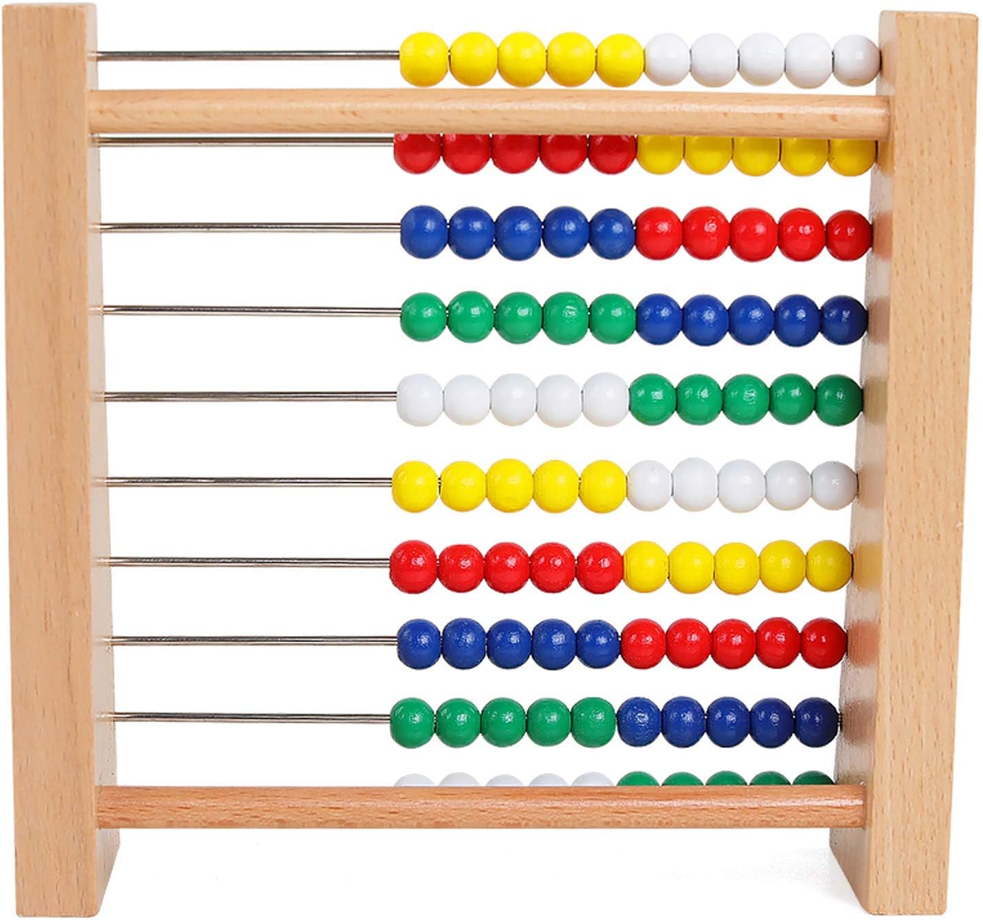 Artist Unknown Abacus for Kids Math Preschool Number Learning Classic Wooden Toy Developmental Toy Wooden Beads 8 Extension Activities Great Gift Toddler Girls and Boys