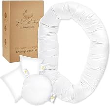 First Landings Newborn Photo Props 4-Pack Posing Pillows - Baby Photoshoot Props for Infant Boy or Girl - Baby Announcements Ideas, Gender Neutral Baby Stuff (Photography Pillow Set)