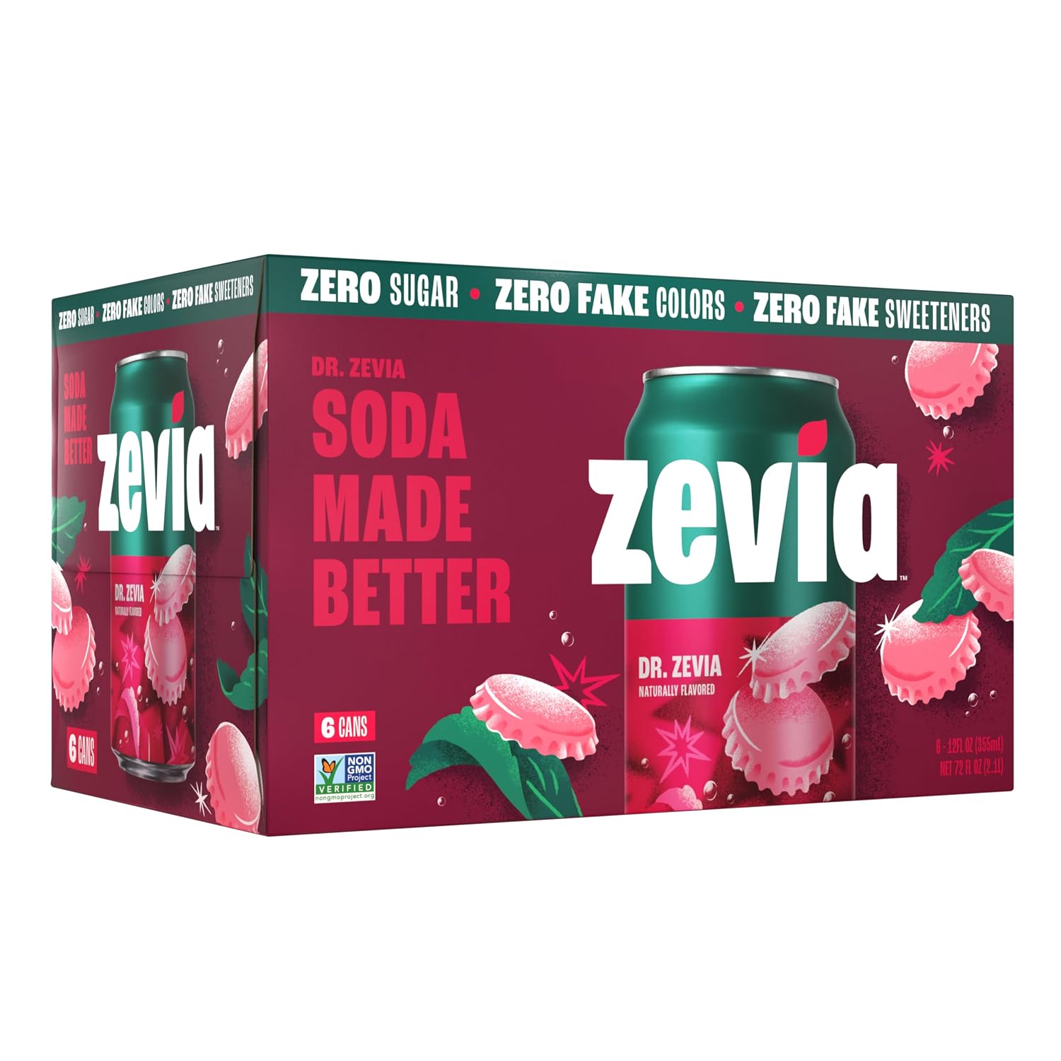 Zevia All Natural Diet Soda - Dr. Zevia - 12 ounces - 6 Cans