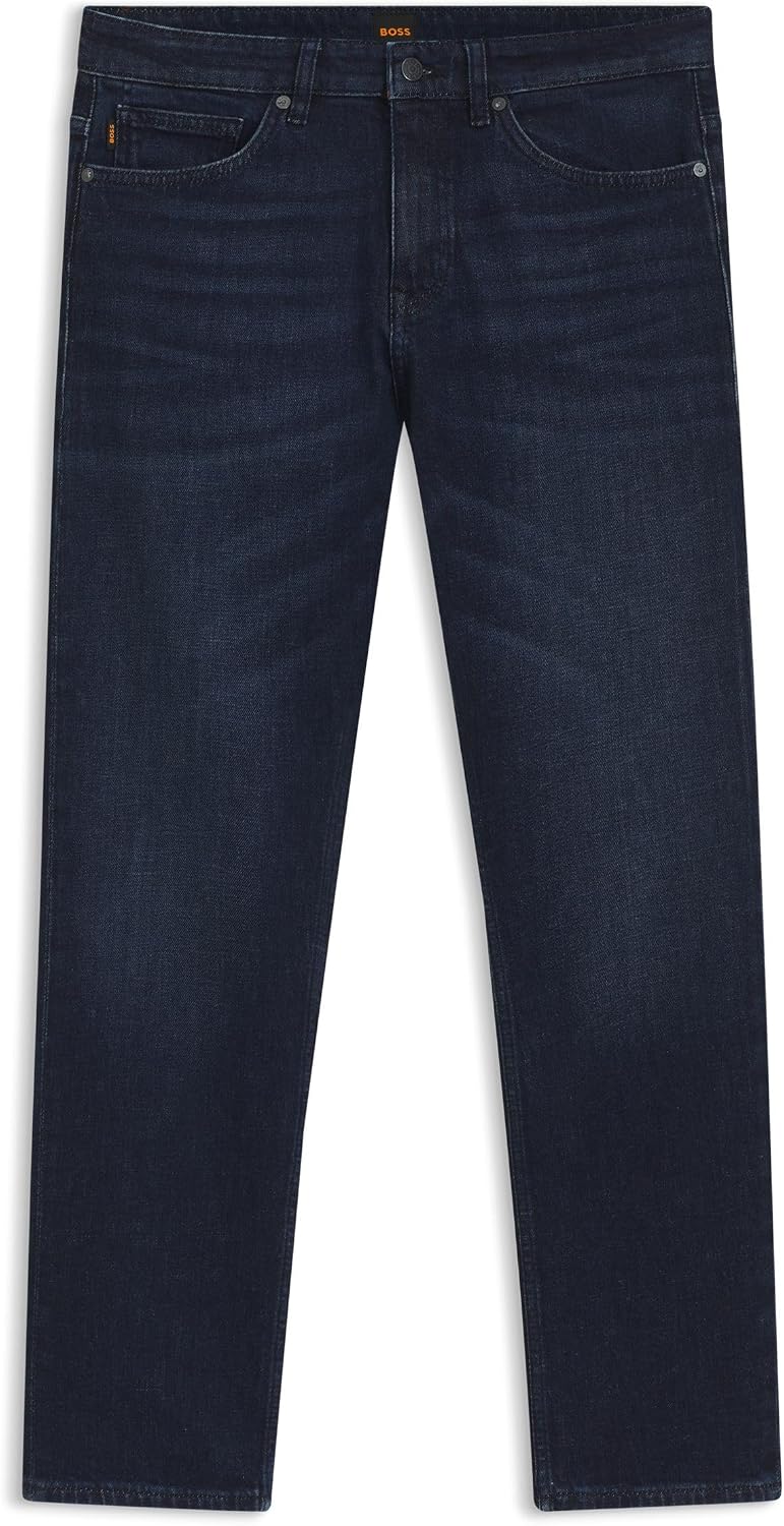 BOSS Mens Delaware Slim Fit Jeans, Modern Silhouette Cotton