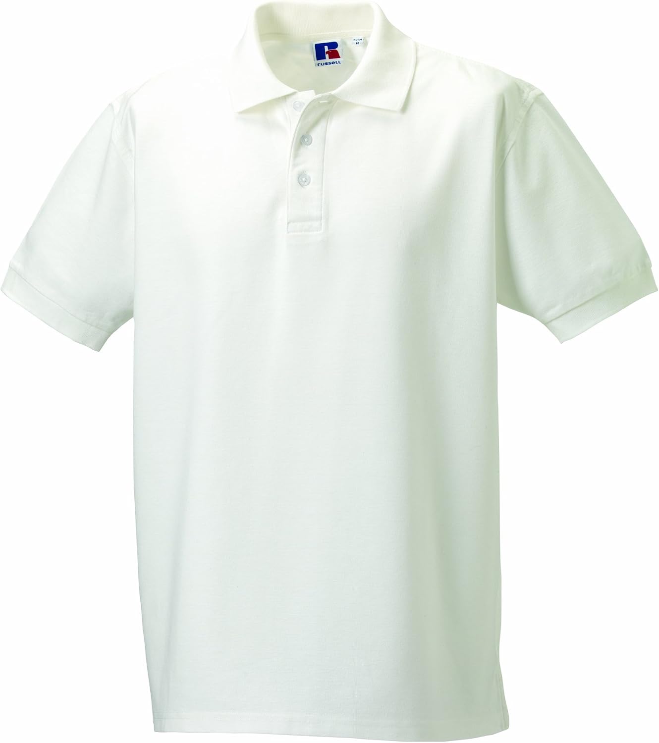 Jerzees Russell Mens Ultimate Cotton Pique Polo Shirt White L